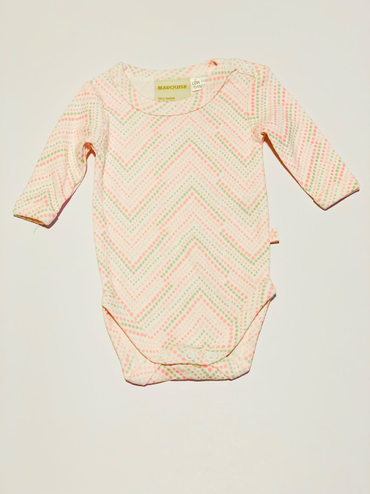 Pink pattern bodysuit - Size 0000