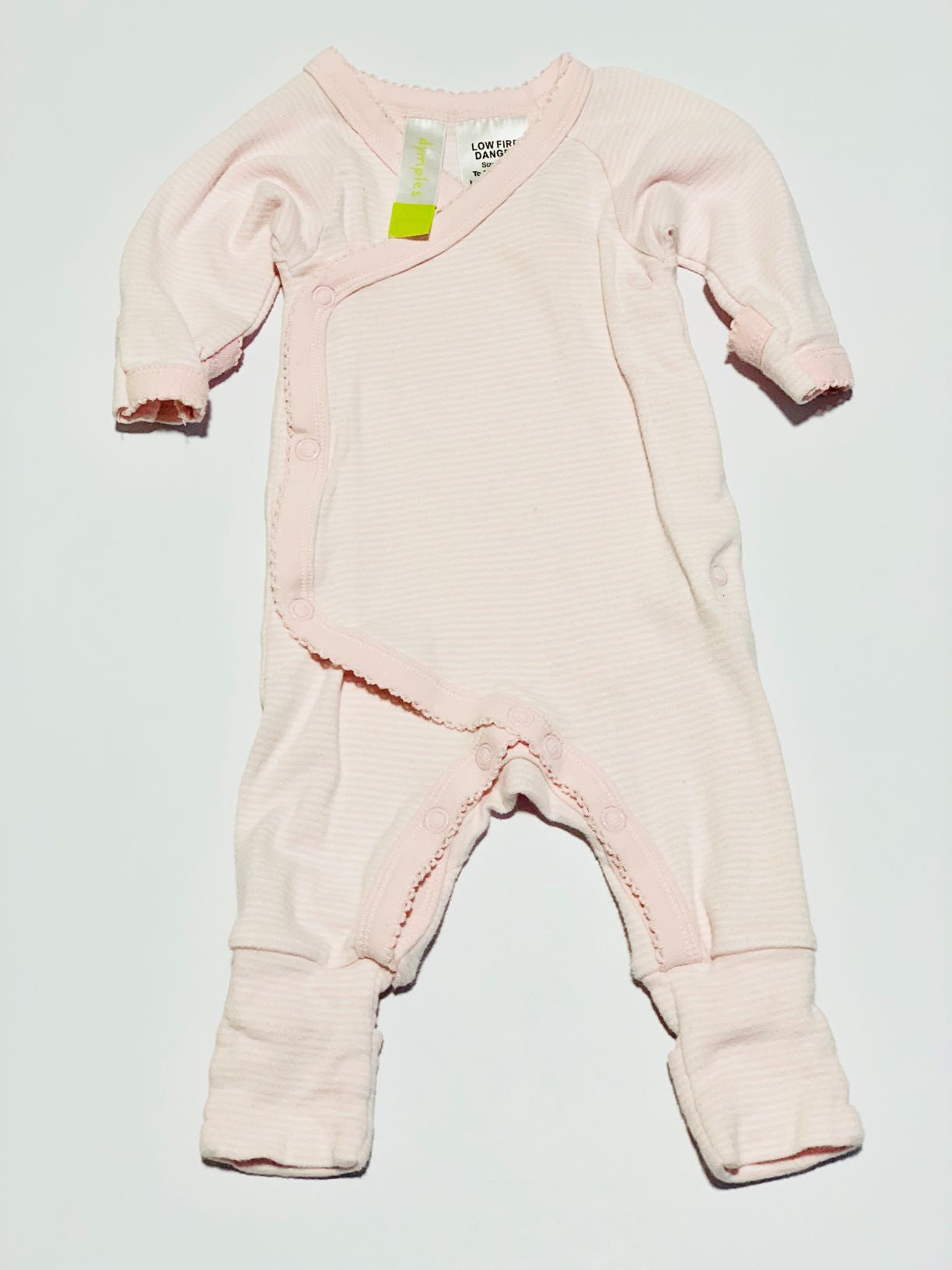 Striped cross-over onesie - Size 0000