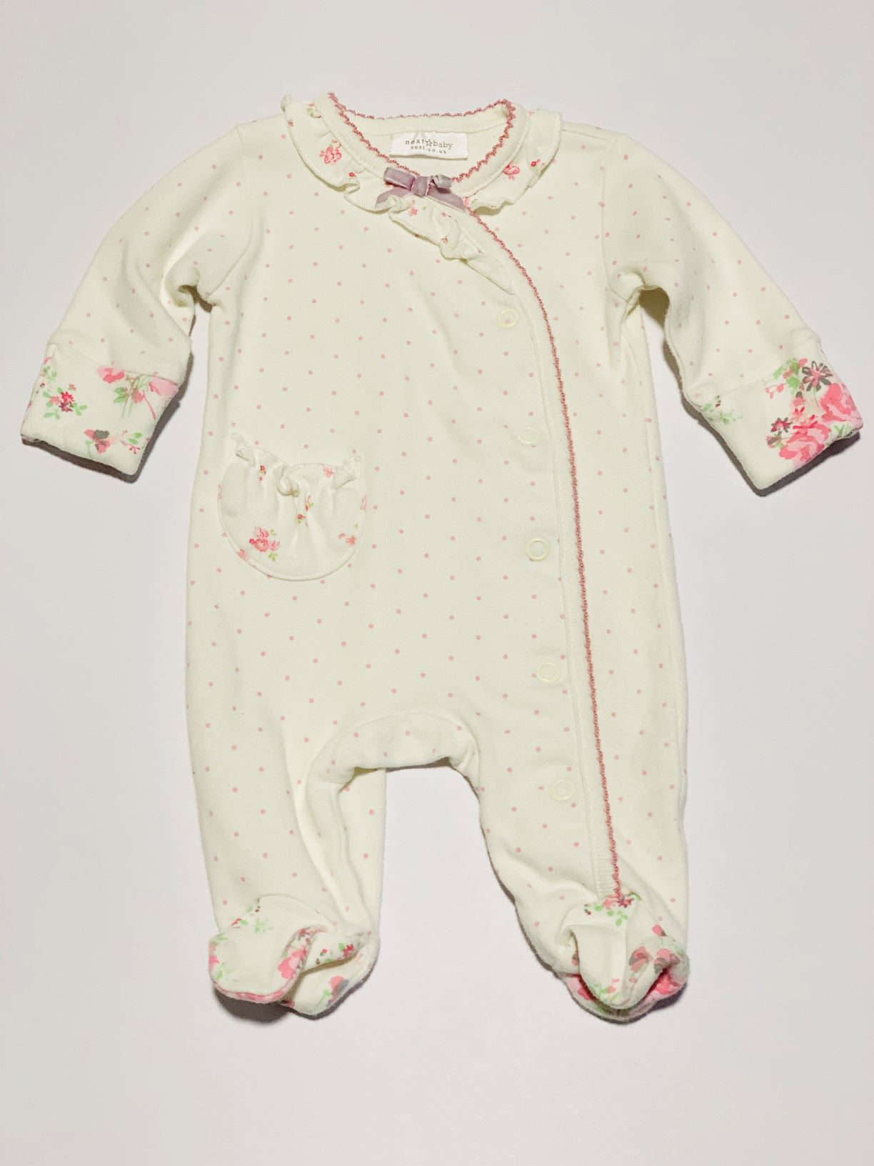 Pink spot onesie - Size 0000