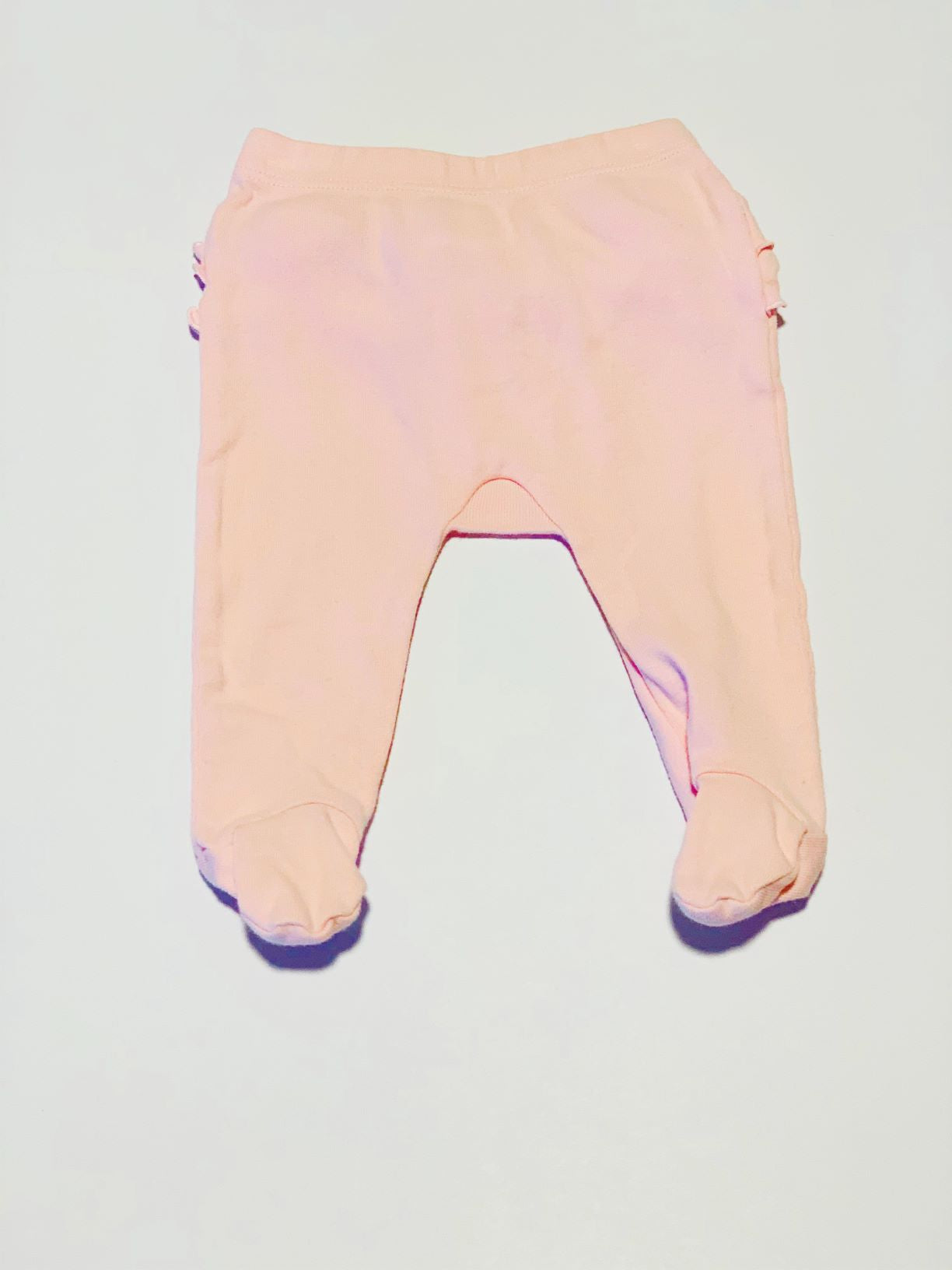 Pink frill footed pants - Size 0000