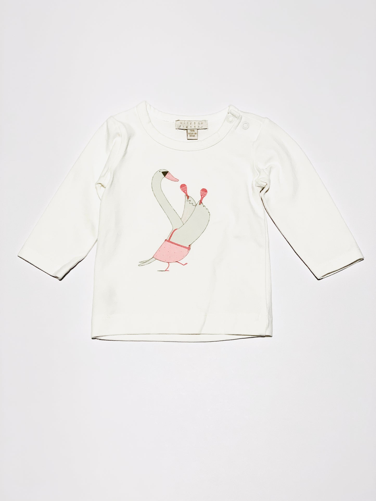Pink swan top - Size 000