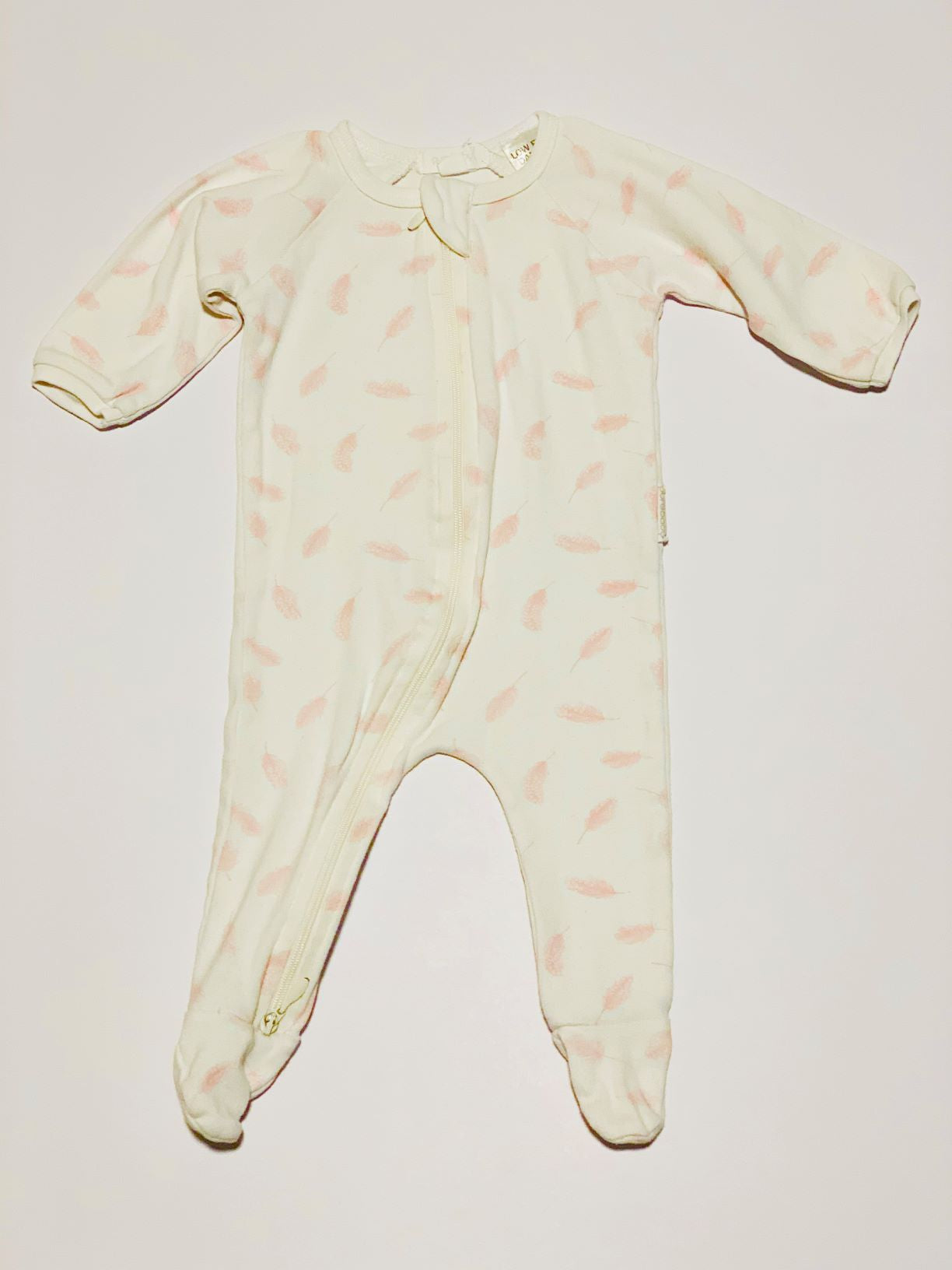 Pink feather onesie - Size 000