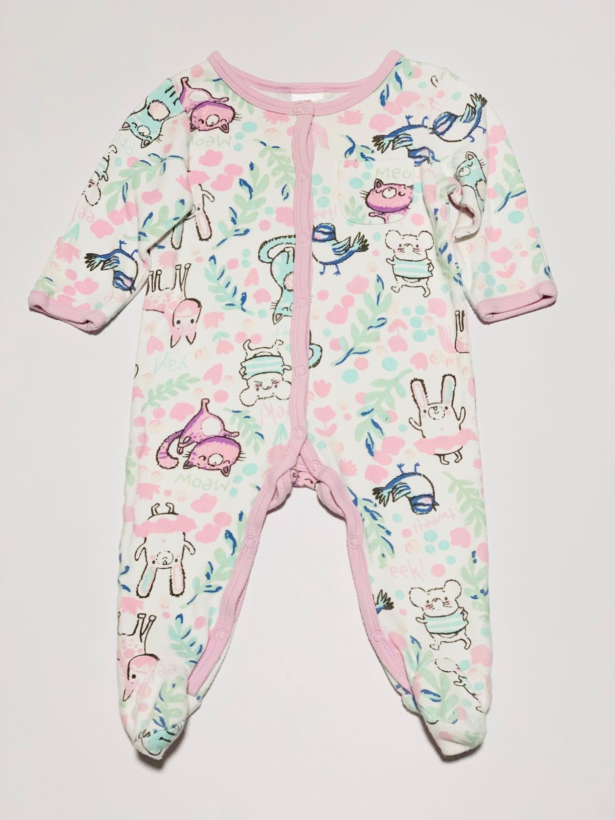 Animal print onesie - Size 000