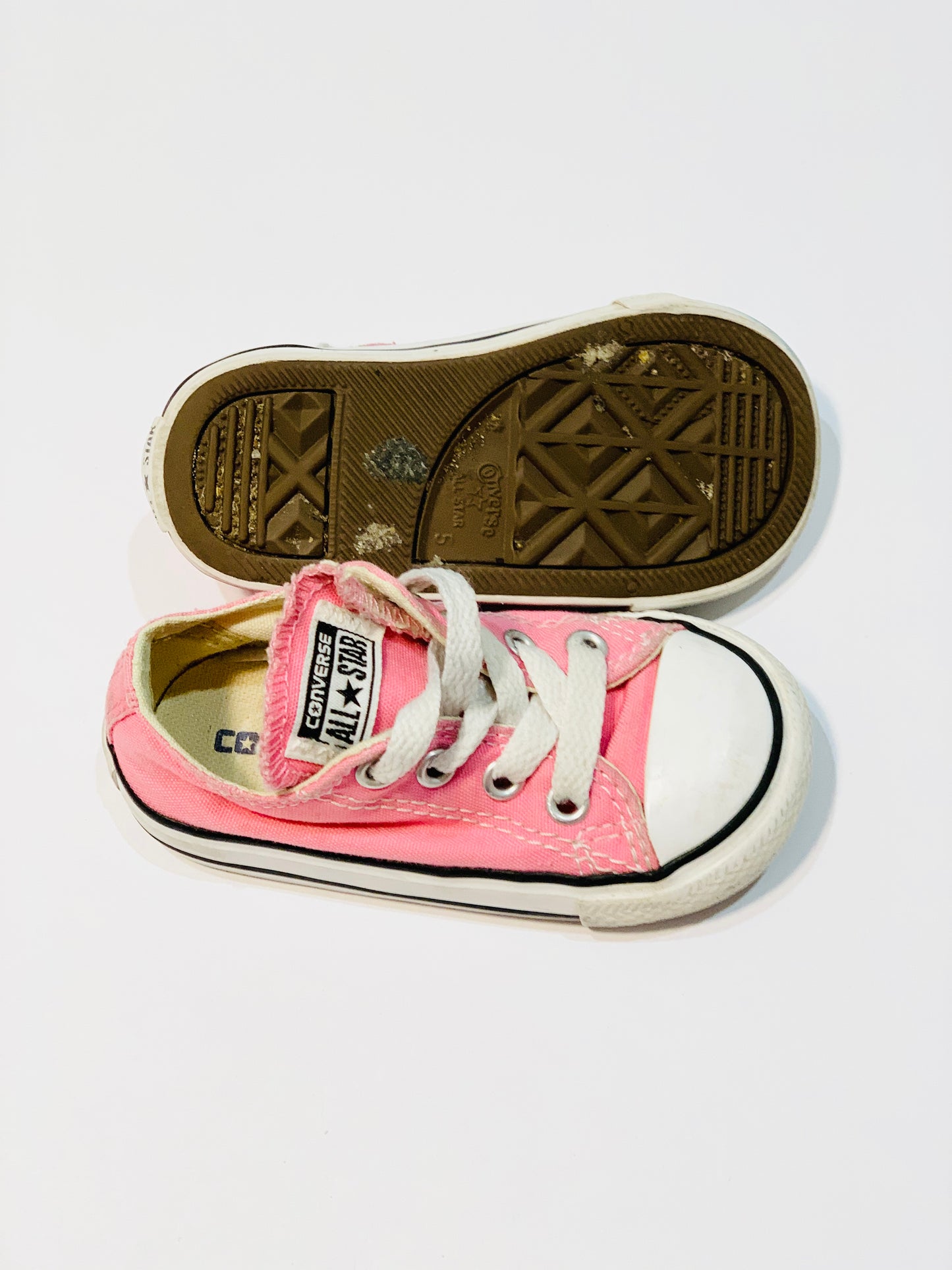 Pink Chuck Taylors - Size US5 / EU21