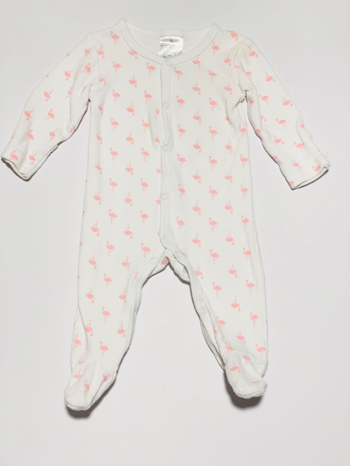 Pink flamingo onesie - Size 000