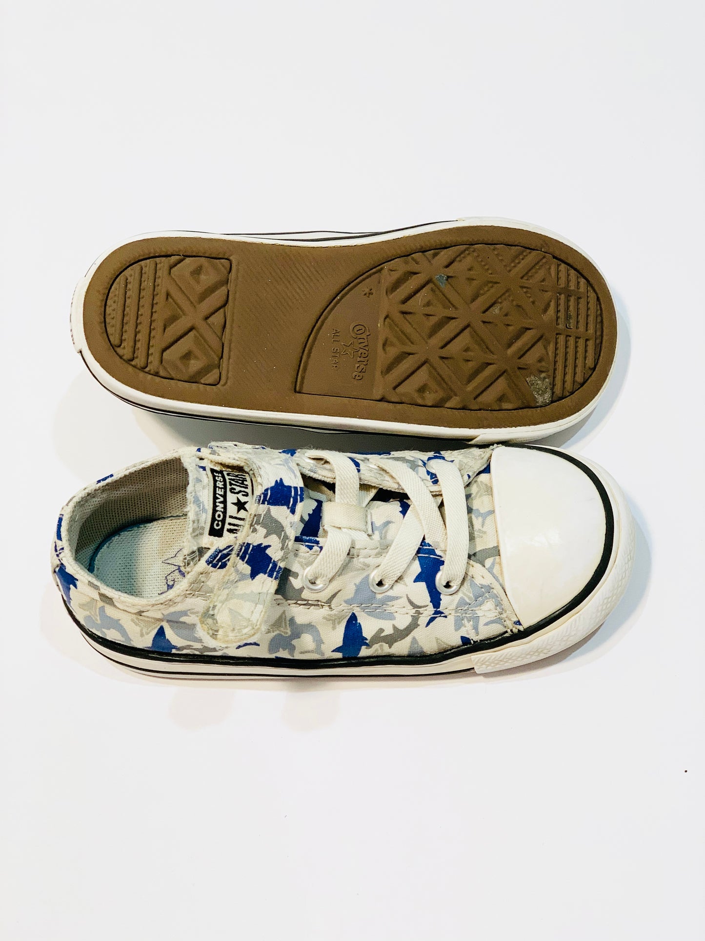 Sharks Chuck Taylors - Size US10 / EU26