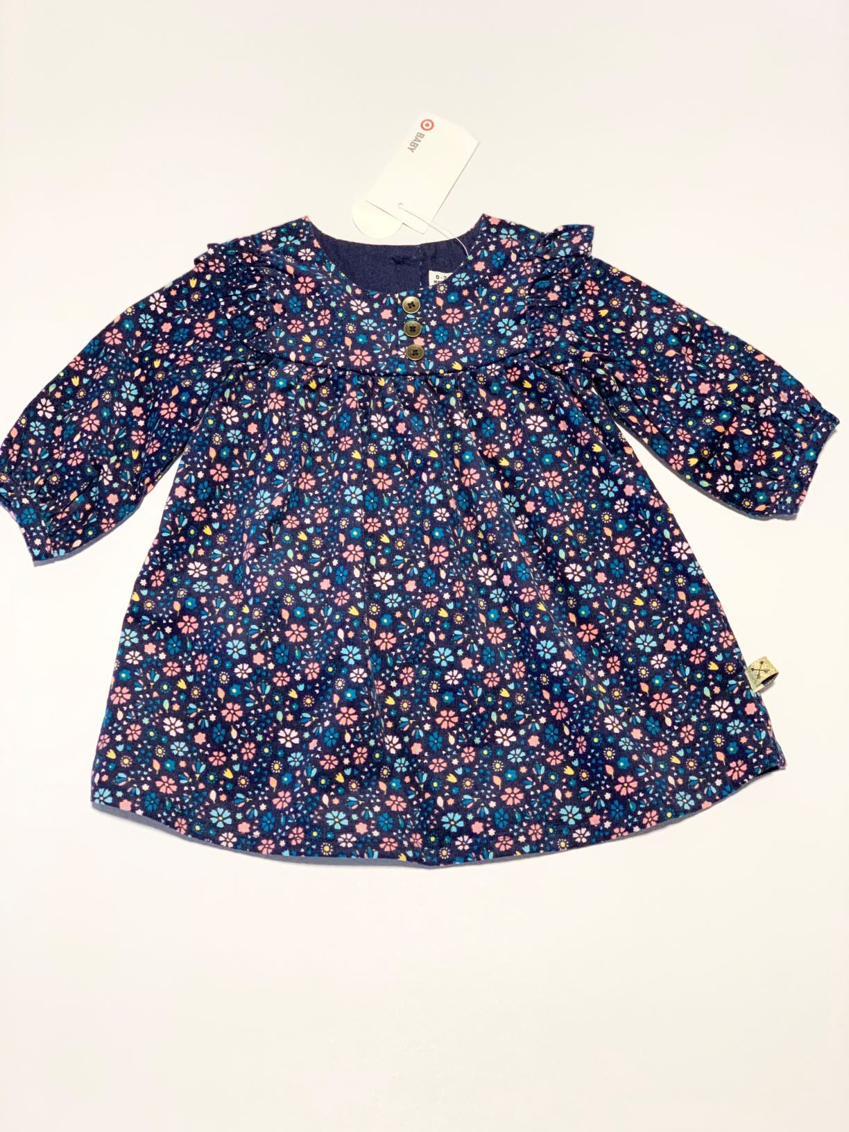 Floral corduroy dress BNWT - Size 000
