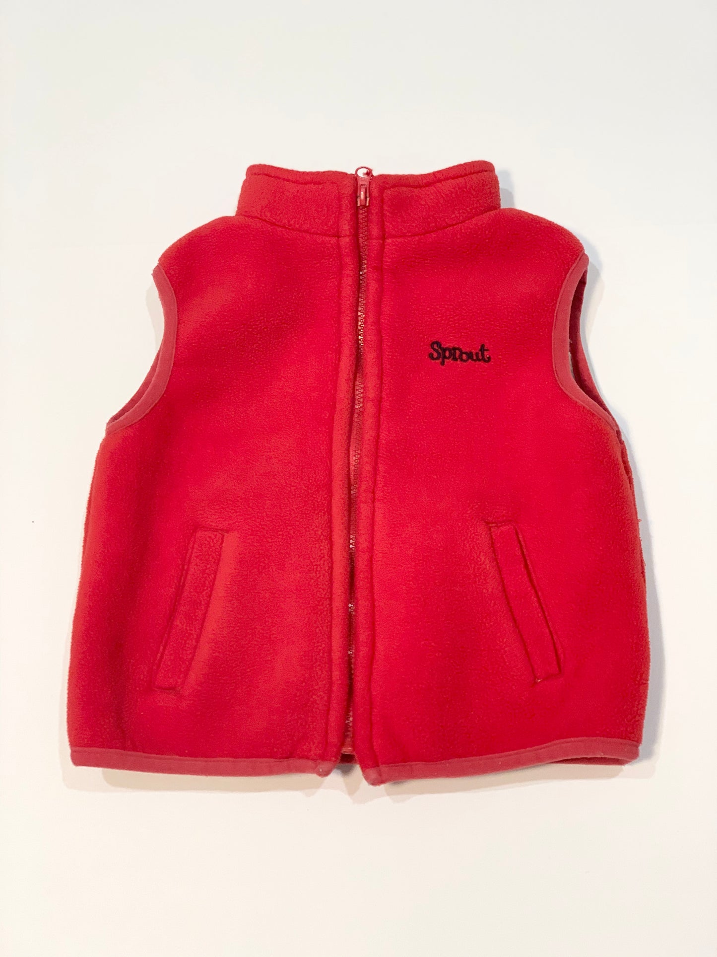 Red fleece vest - Size 1