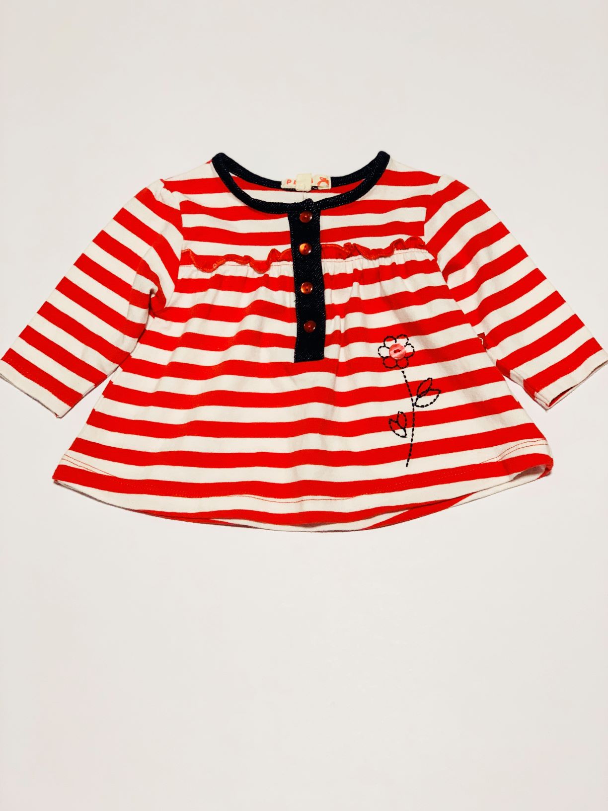Red striped top - Size 000