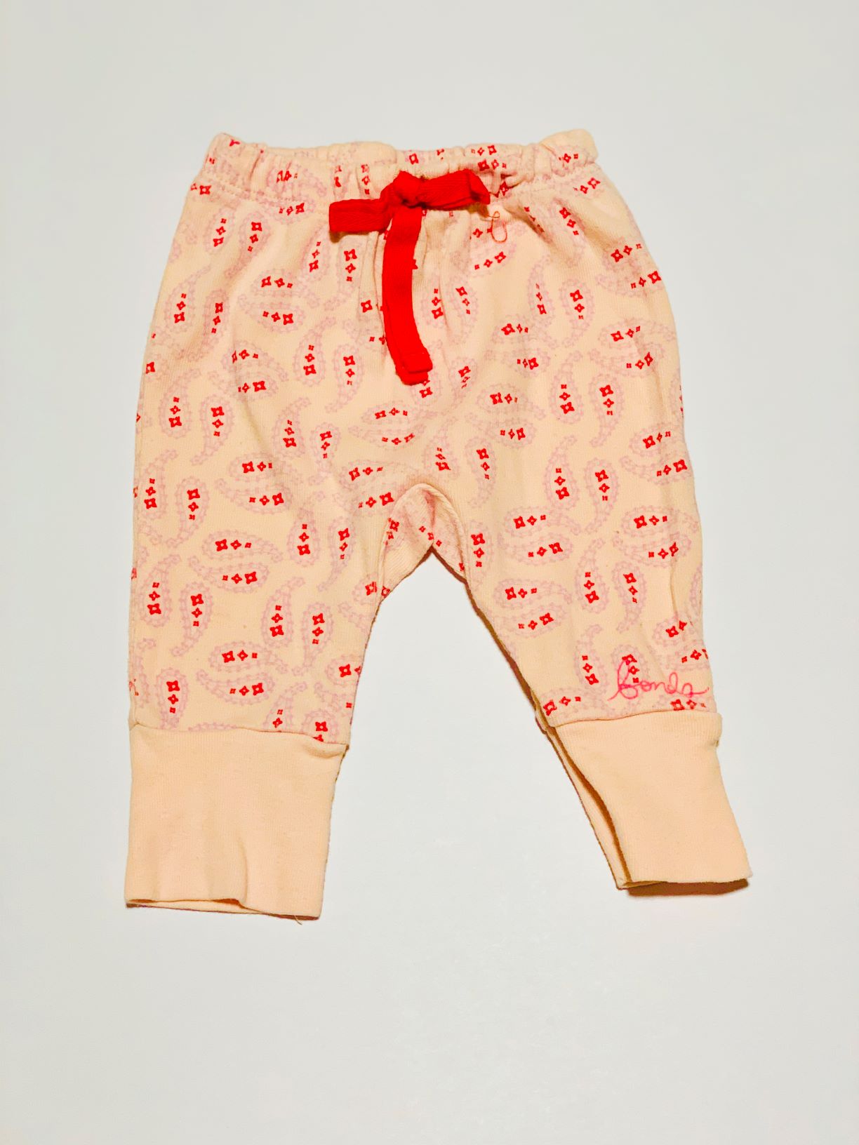 Pink paisley pants - Size 000
