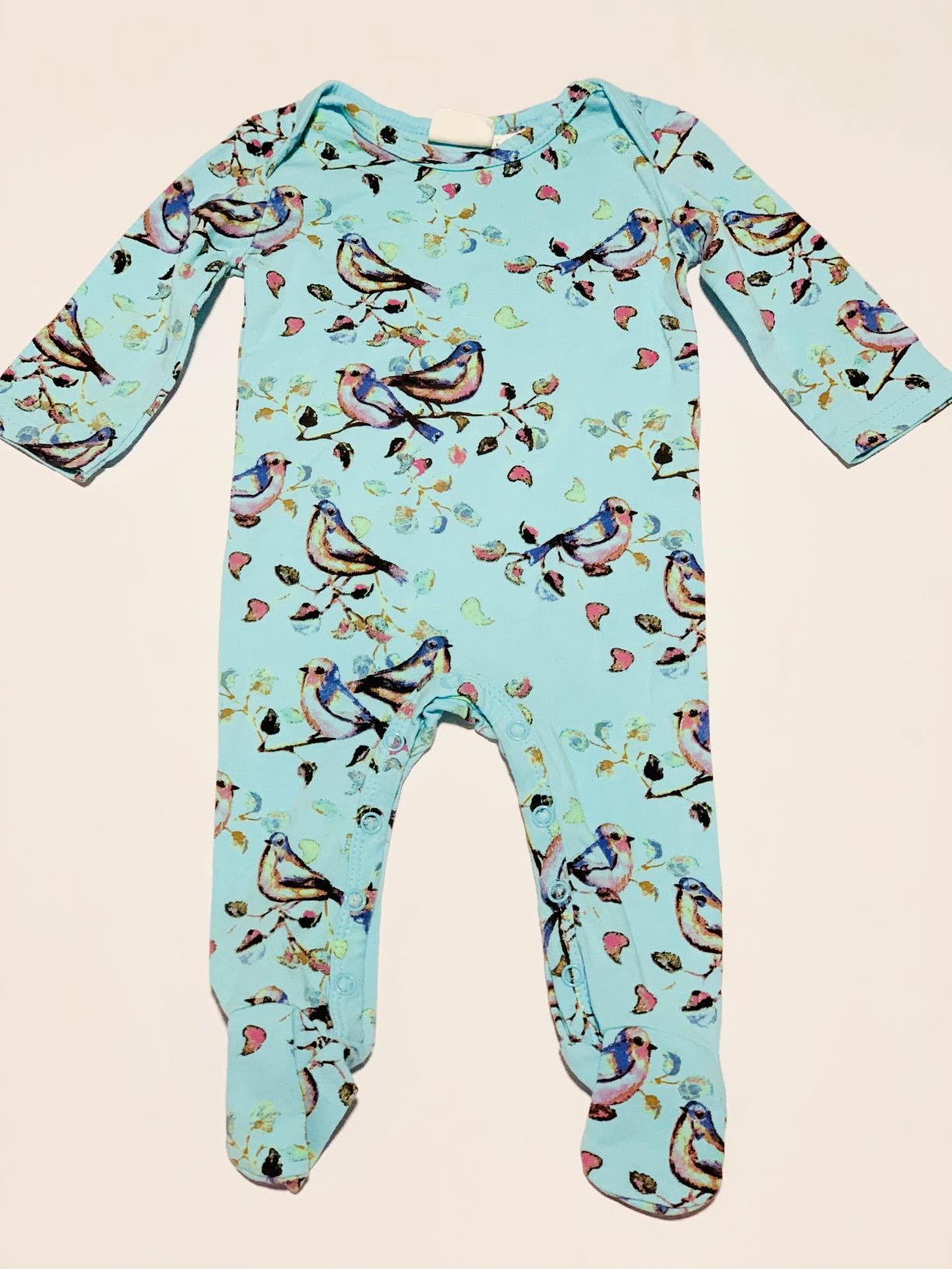 Blue bird onesie - Size 000