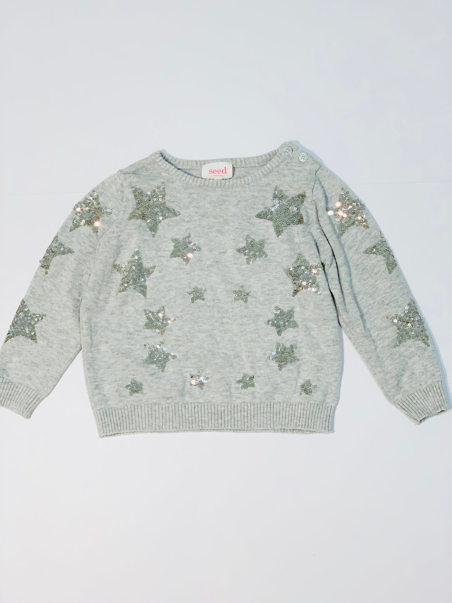 Sequined stars jumper - Size 2