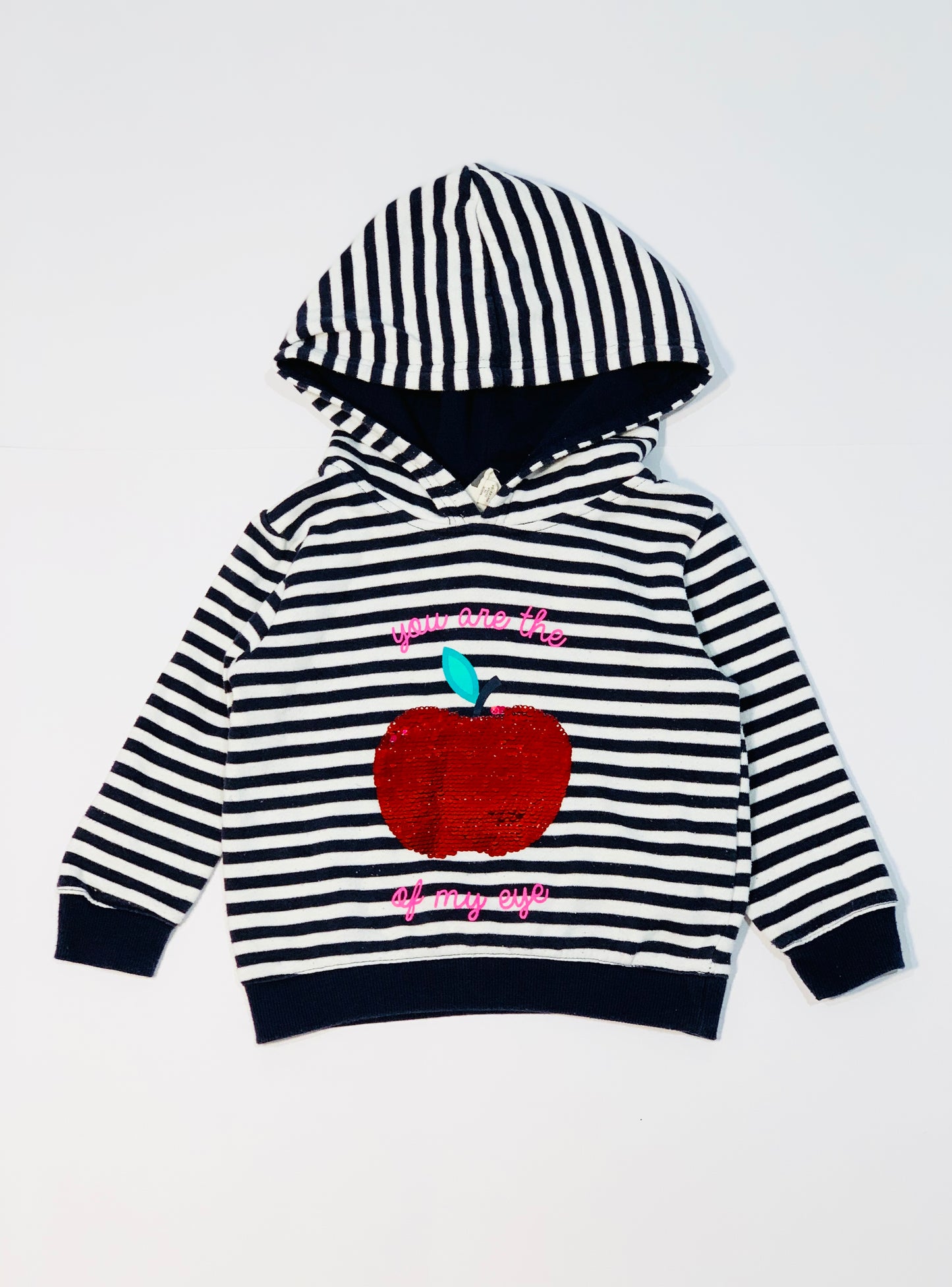 Striped sequined hoodie - Size 2