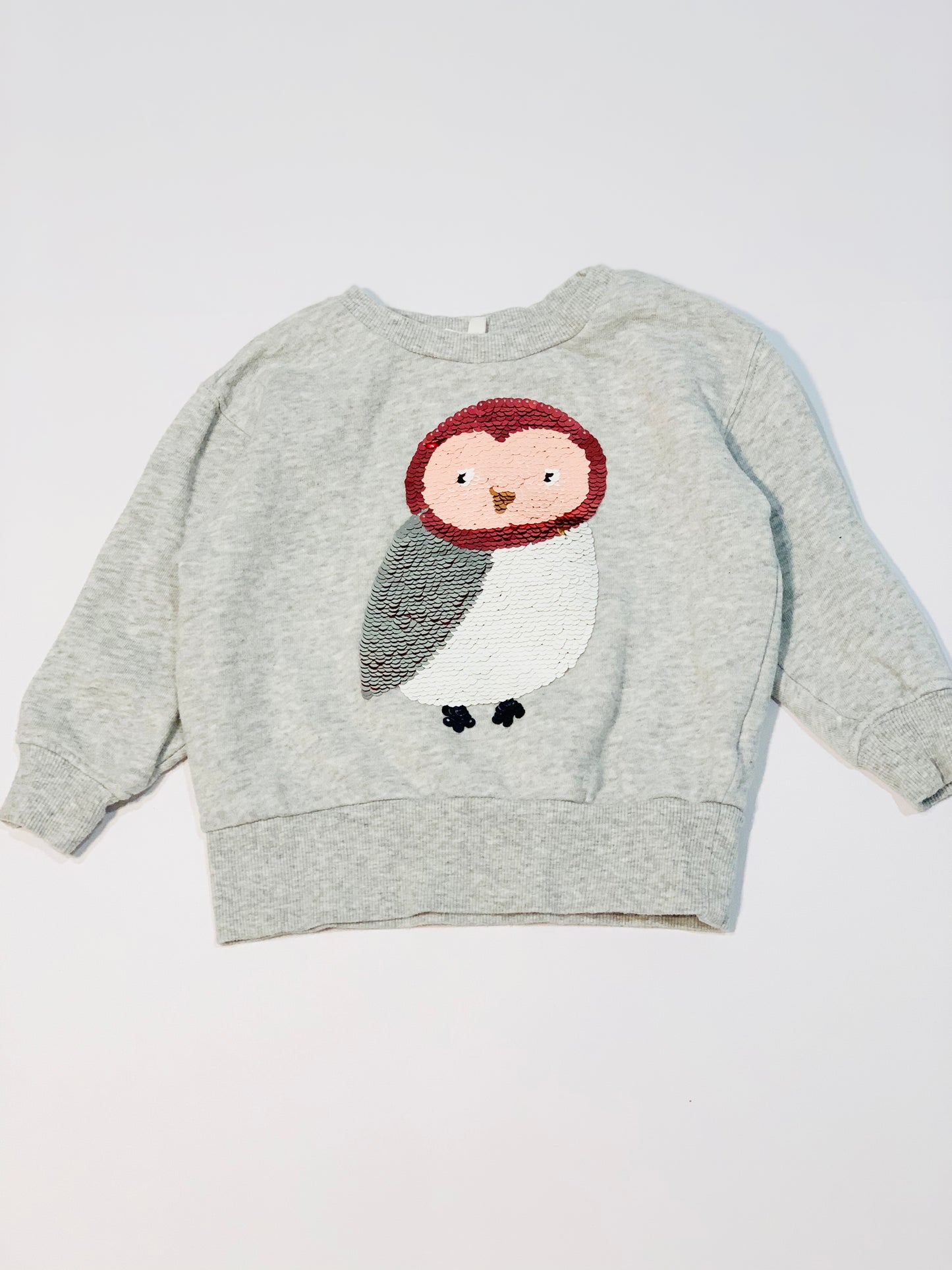 Sequined owl sweater - Size 2