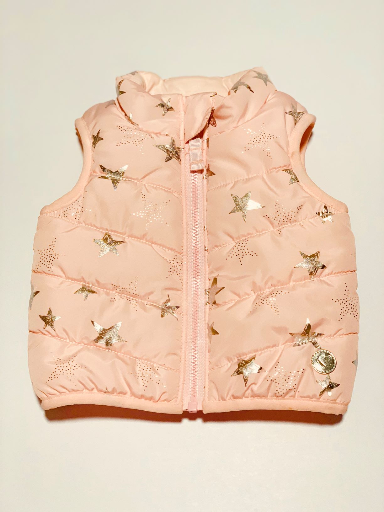 Pink star puffer vest - Size 000