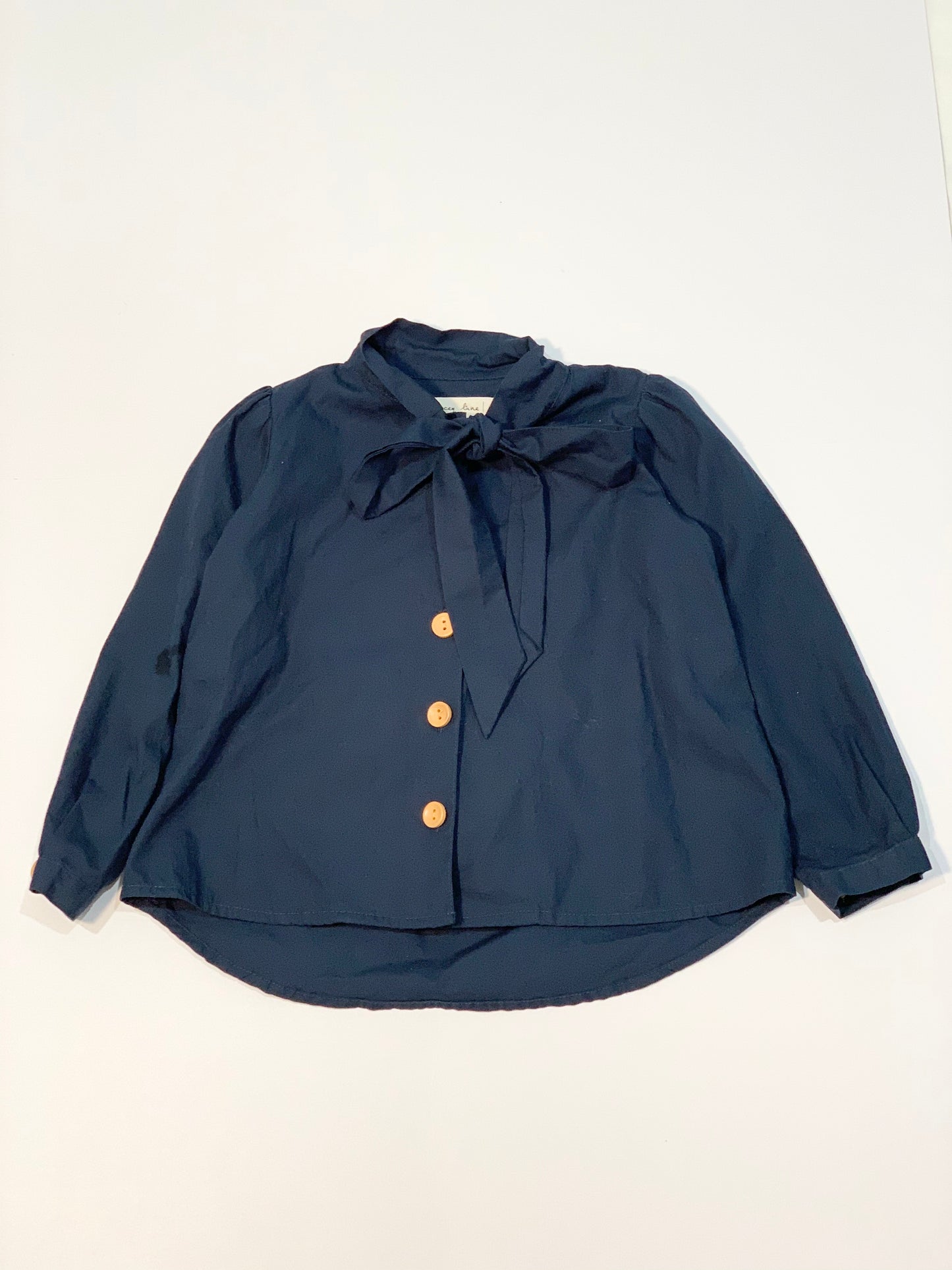 Navy necktie blouse - Size 3