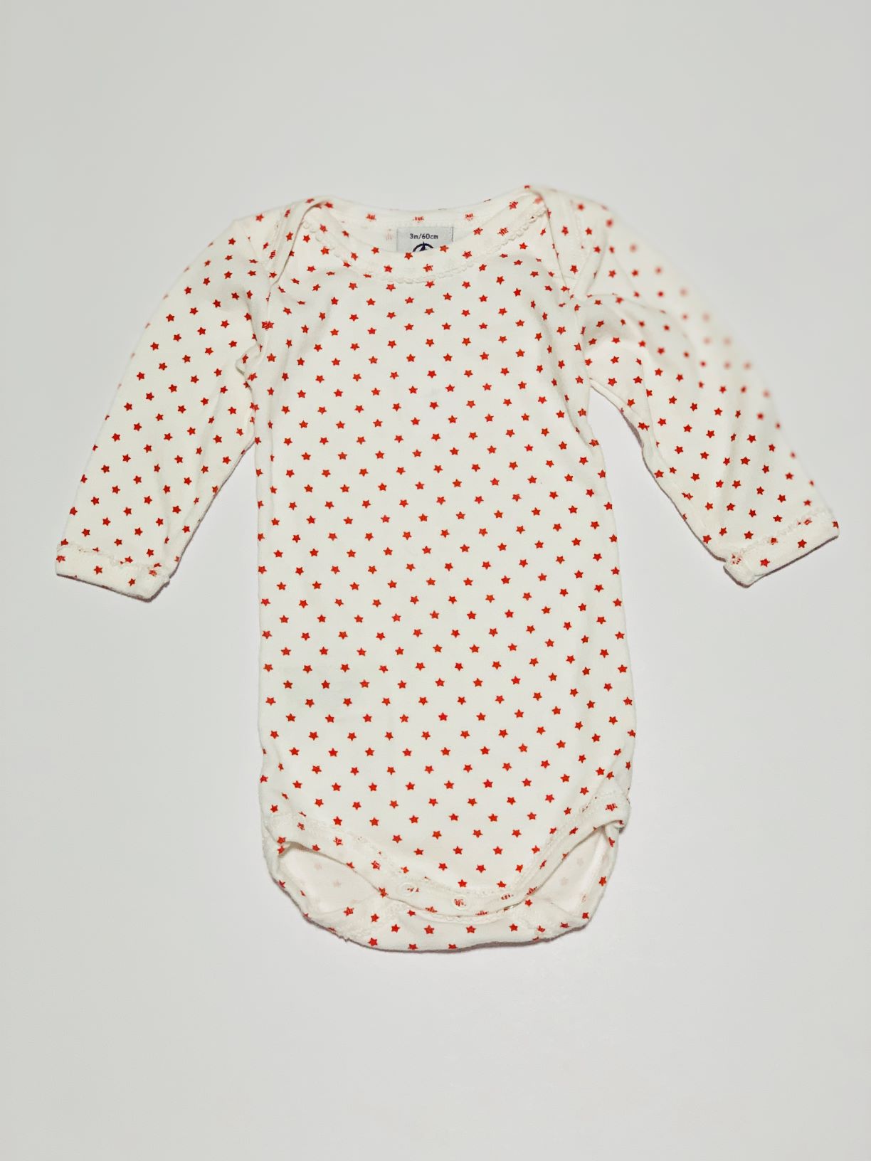 Red stars bodysuit - Size 3 months