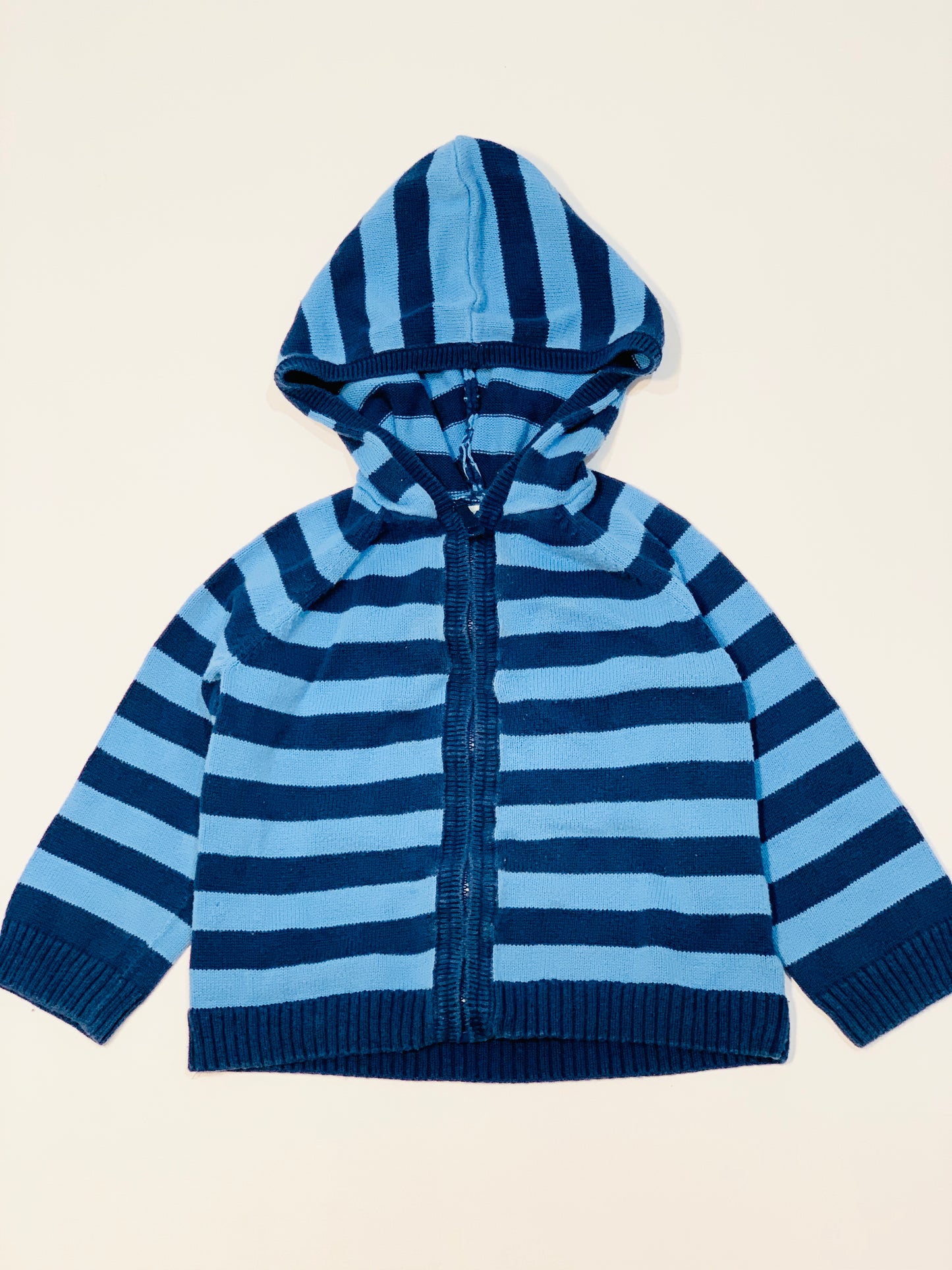 Blue knit hoodie - Size 2