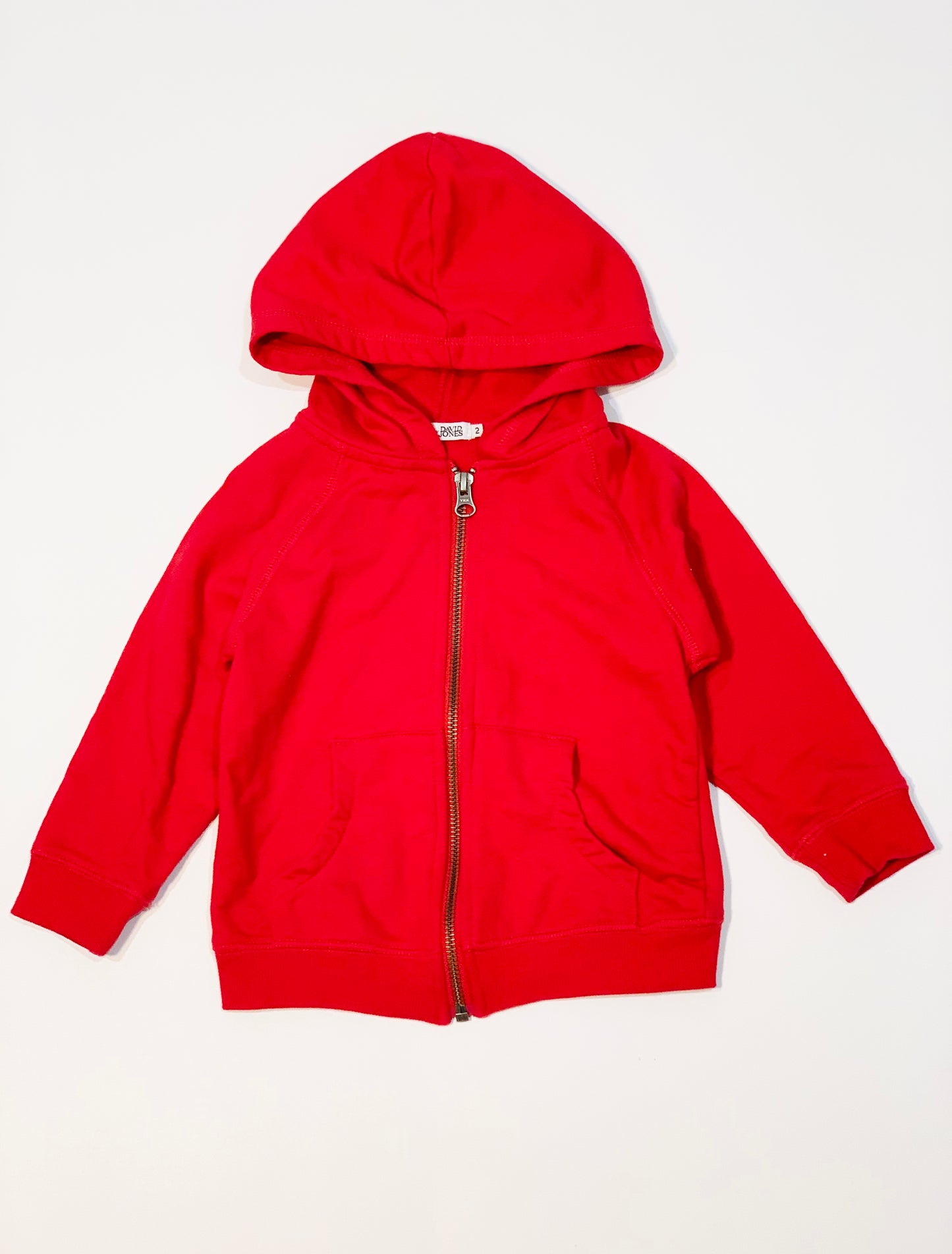 Red zip hoodie - Size 2