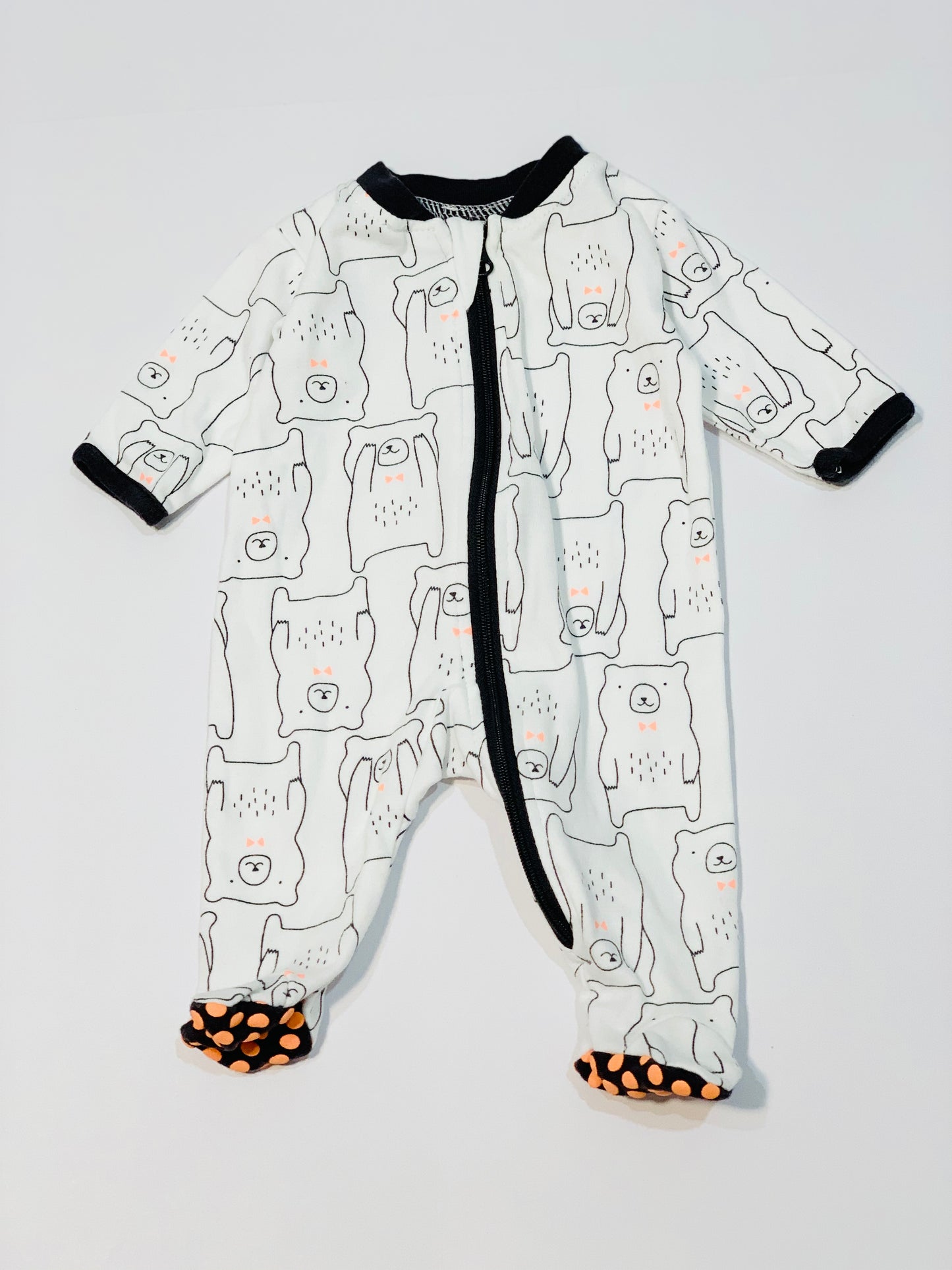 Bears zip onesie - Size 00000