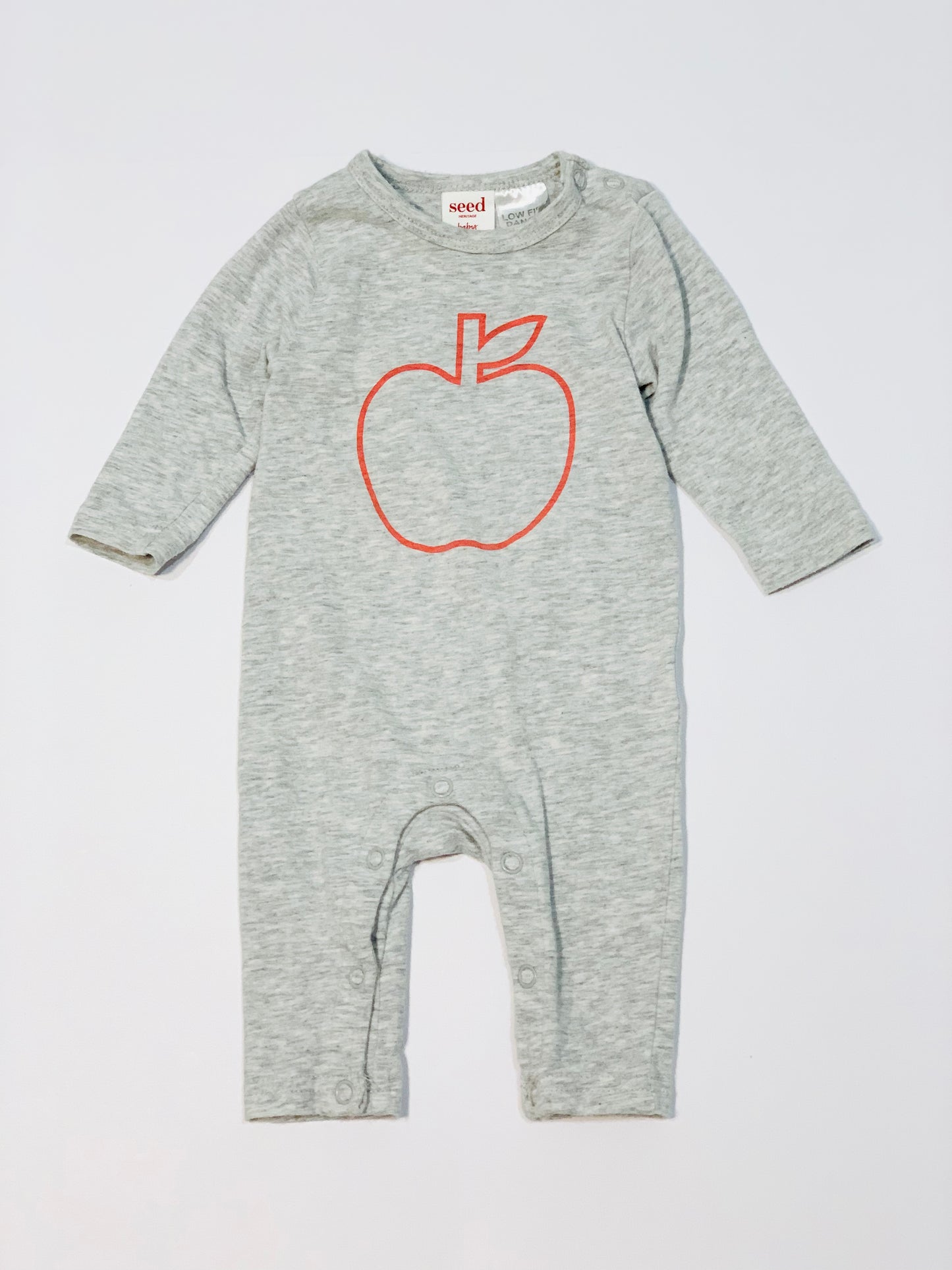 Grey apple onesie - Size 0000