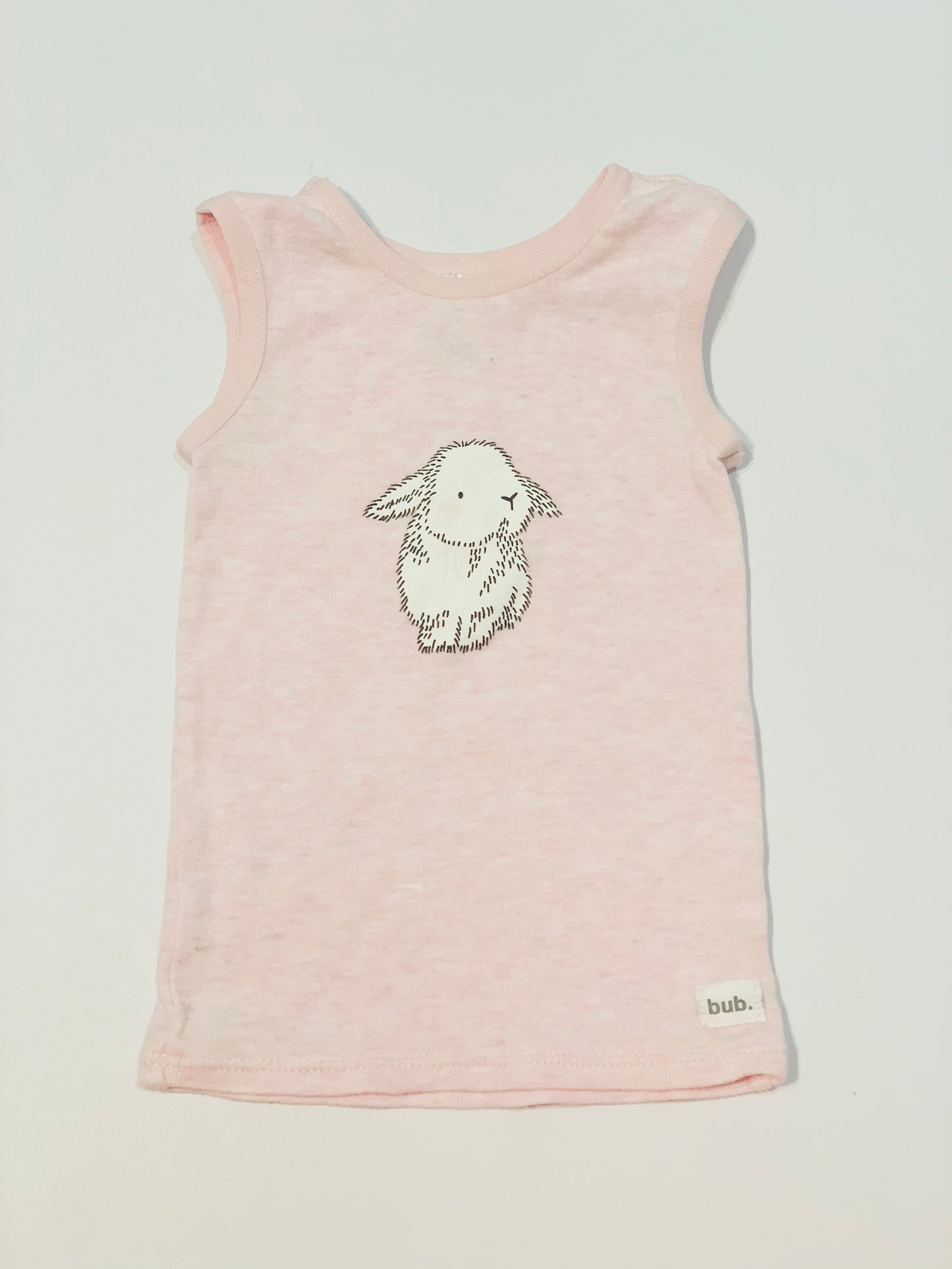 Pink bunny singlet - Size 0000