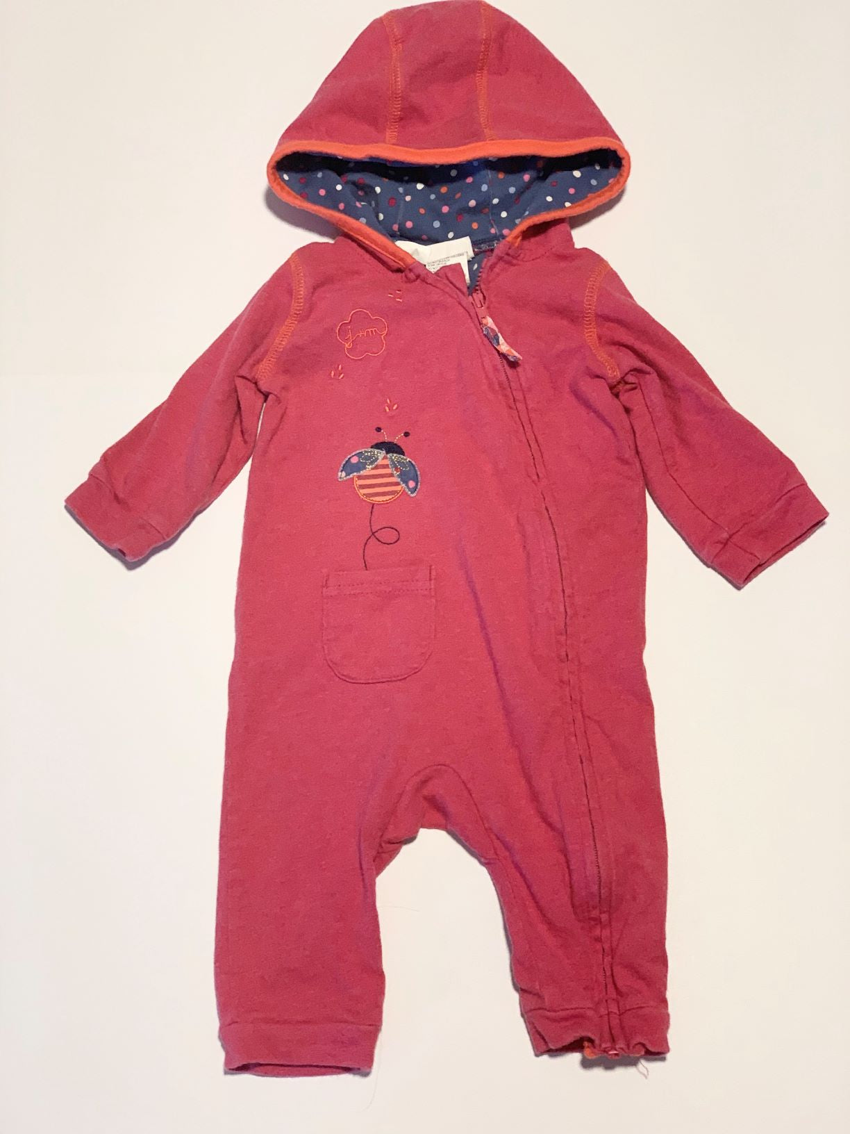 Hooded ladybird onesie - Size 00