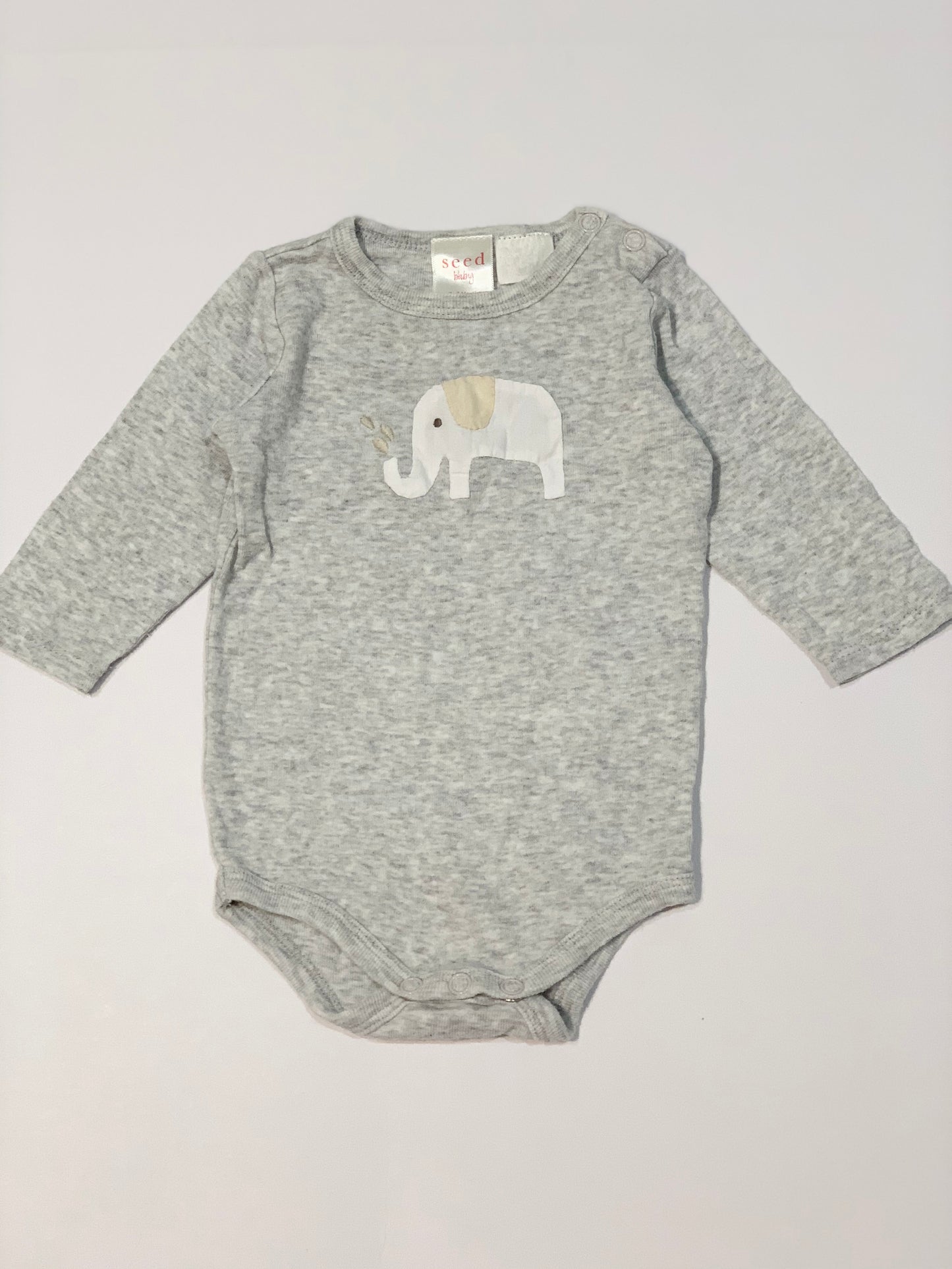 Elephant applique bodysuit - Size 000