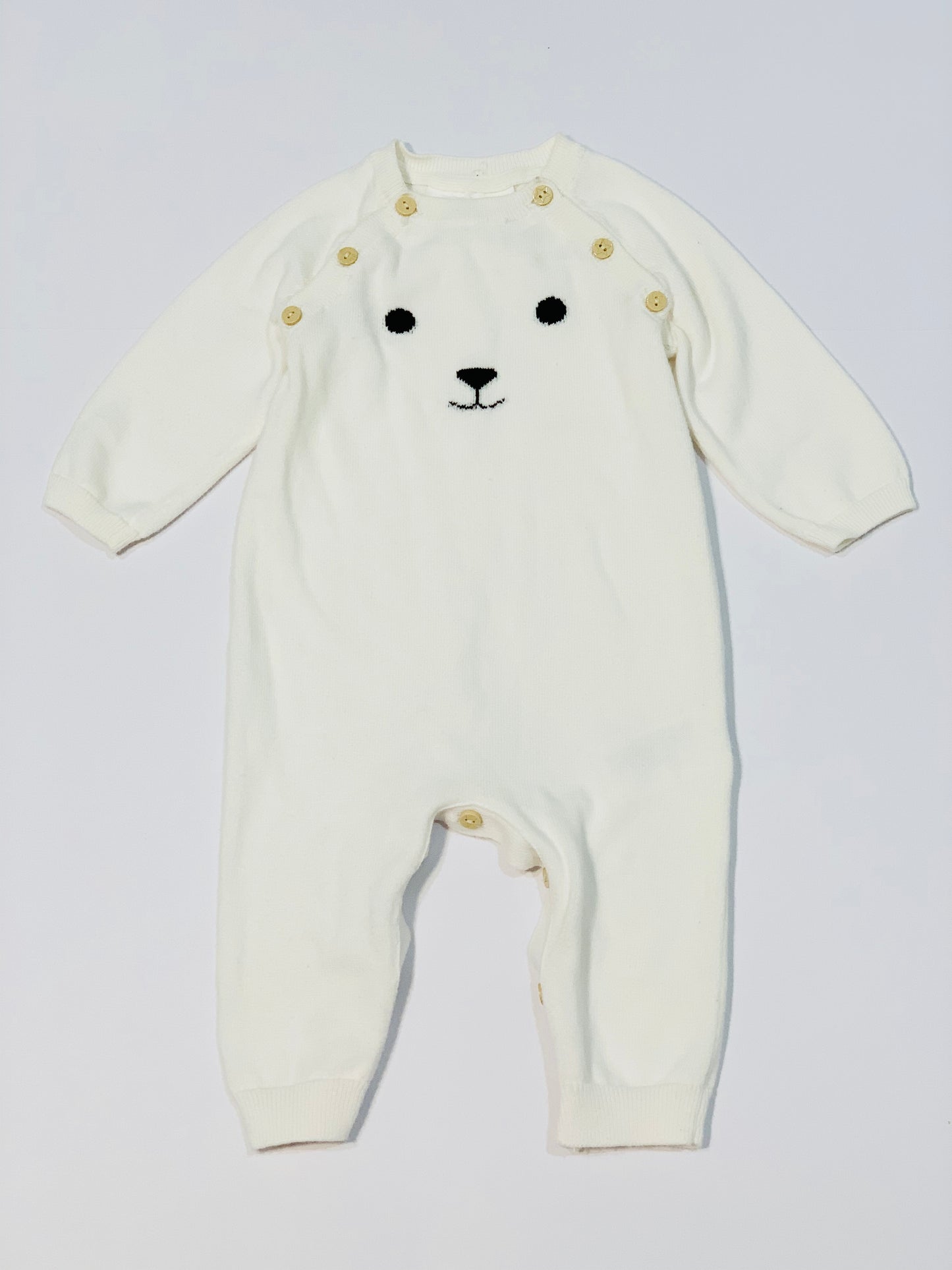 Bear knit onesie - Size 000