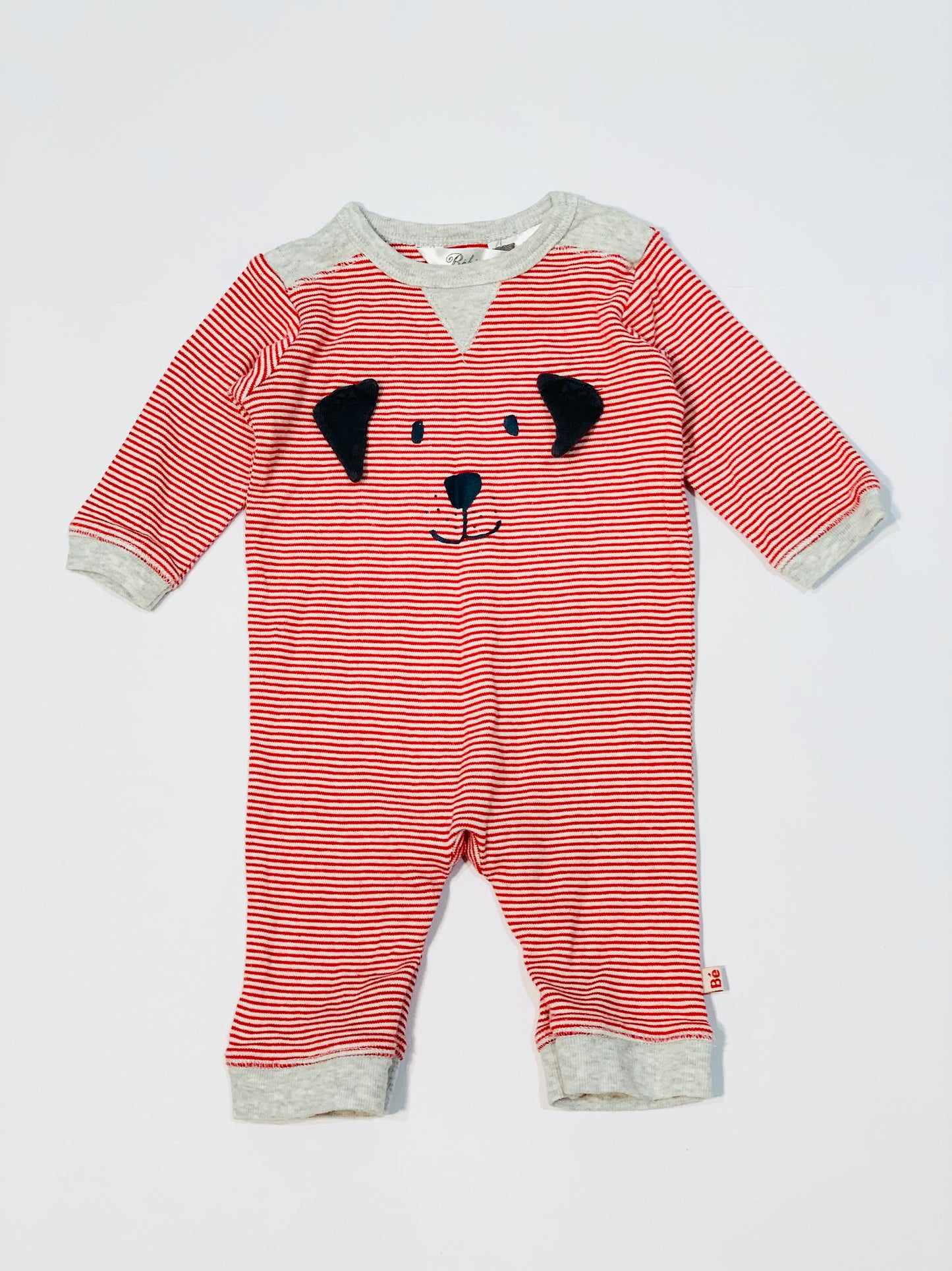 Striped dog onesie - Size 000