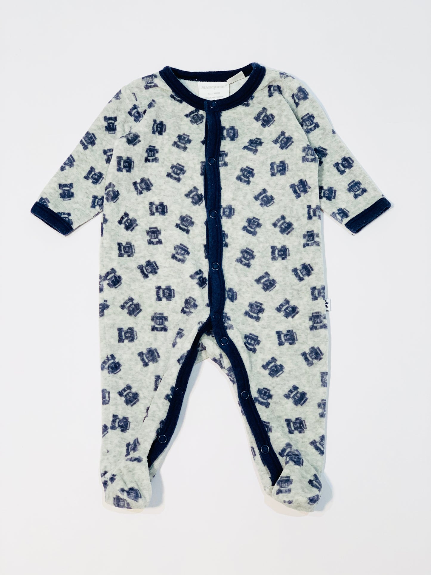Velour racecar onesie - Size 000