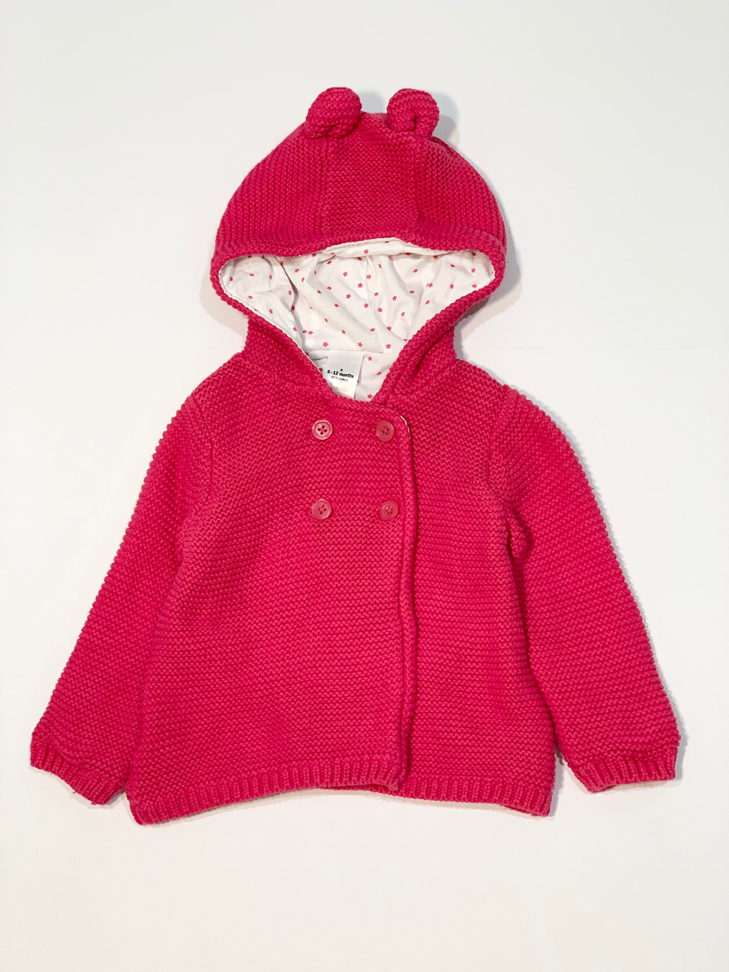 Hooded knit jacket - Size 0
