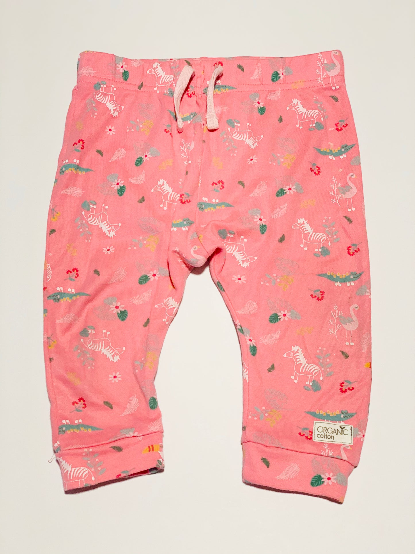 Pink zebra pants - Size 0
