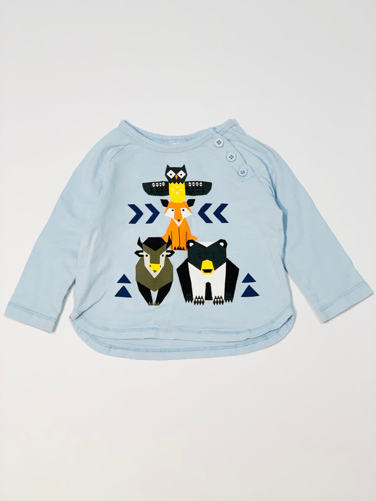 Blue animals top - Size 0
