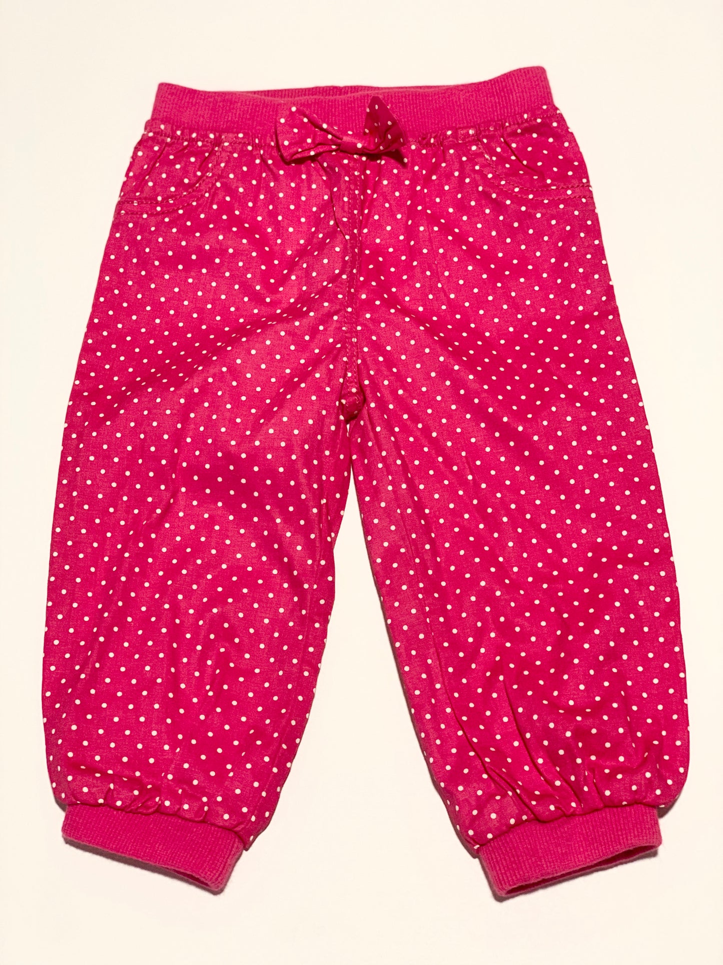 Pink spot cotton pants - Size 0