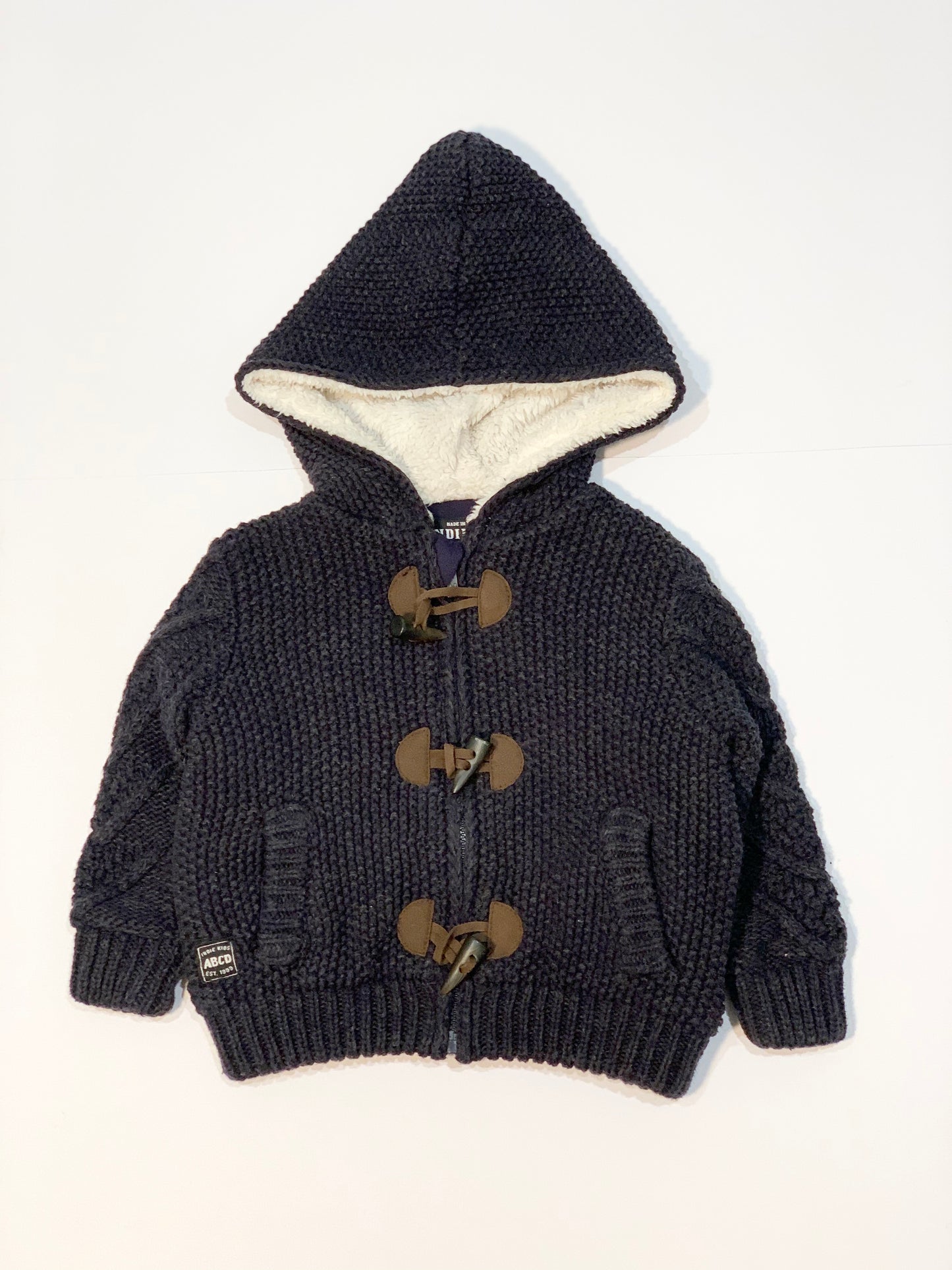 Navy knit hoodie - Size 0