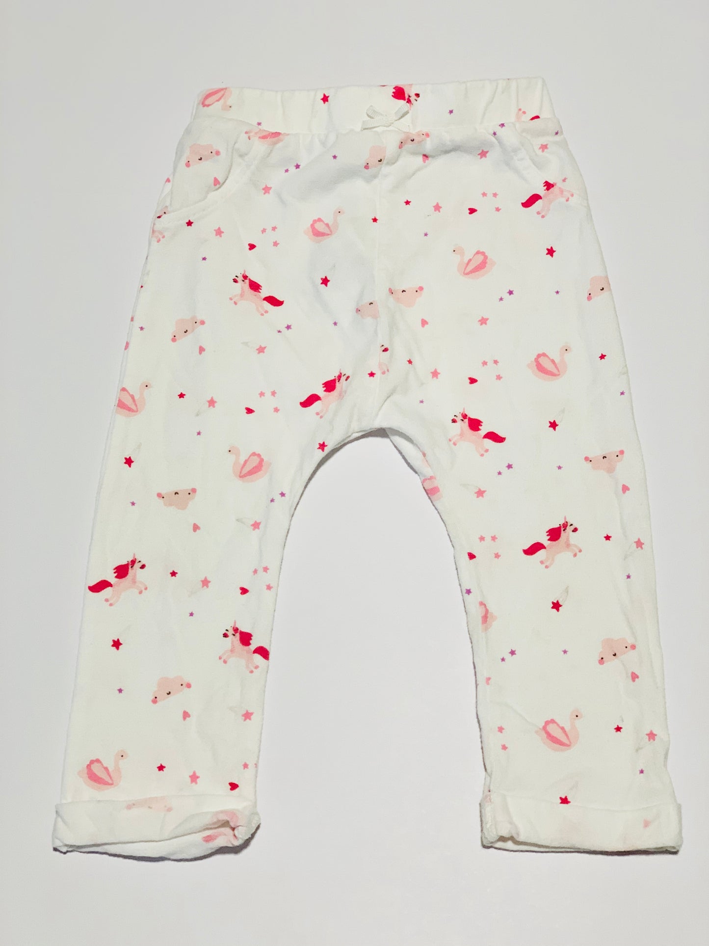 White fantasy pants - Size 9-12 months