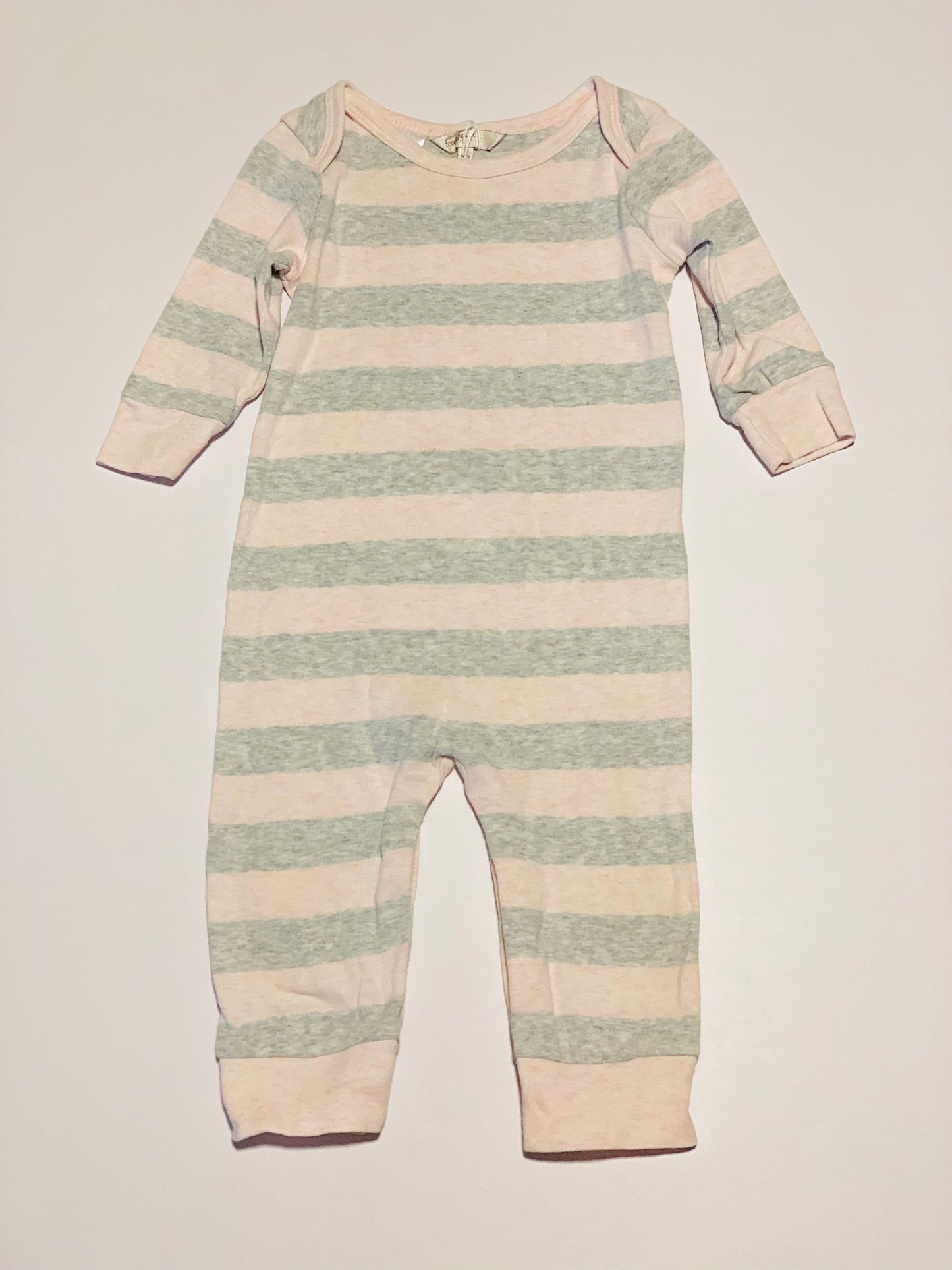 Striped onesie - size 9 months