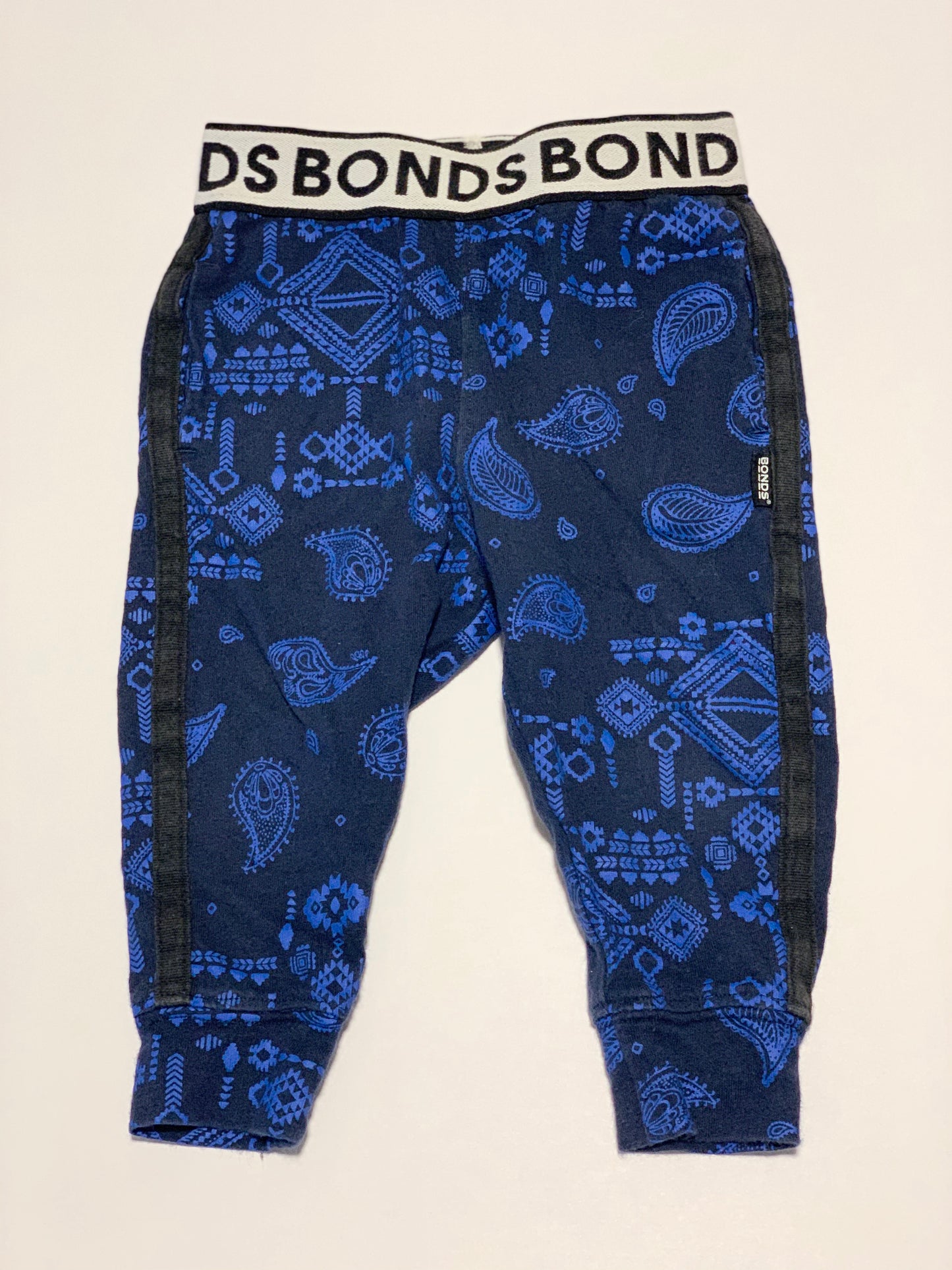 Blue paisley trackies - Size 0