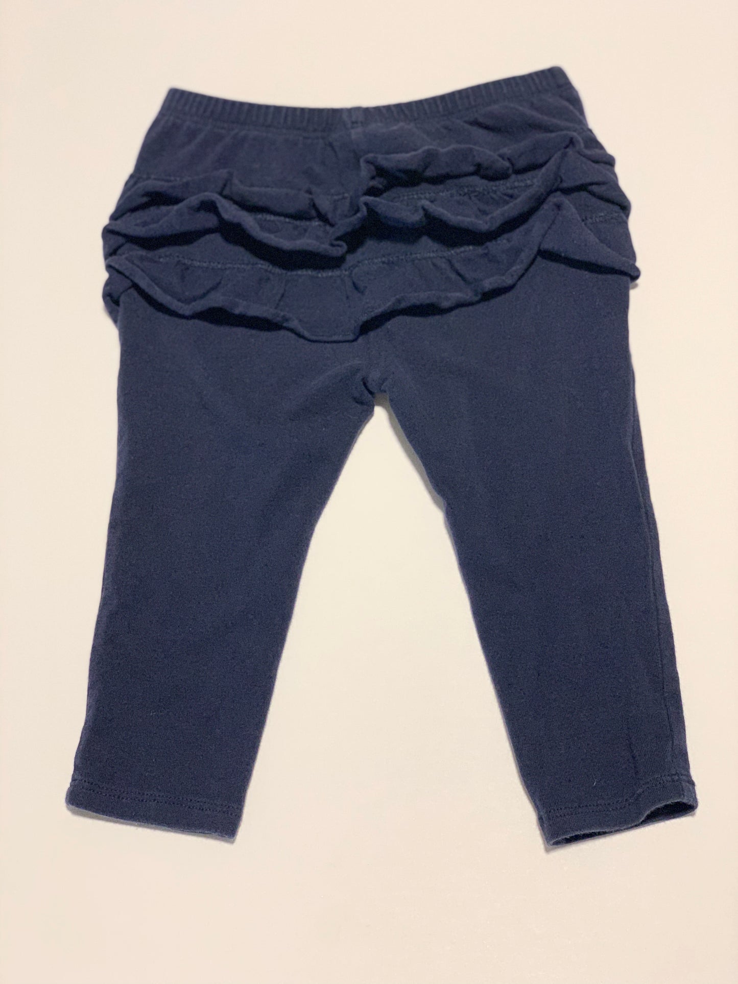 Navy frill leggings - Size 0