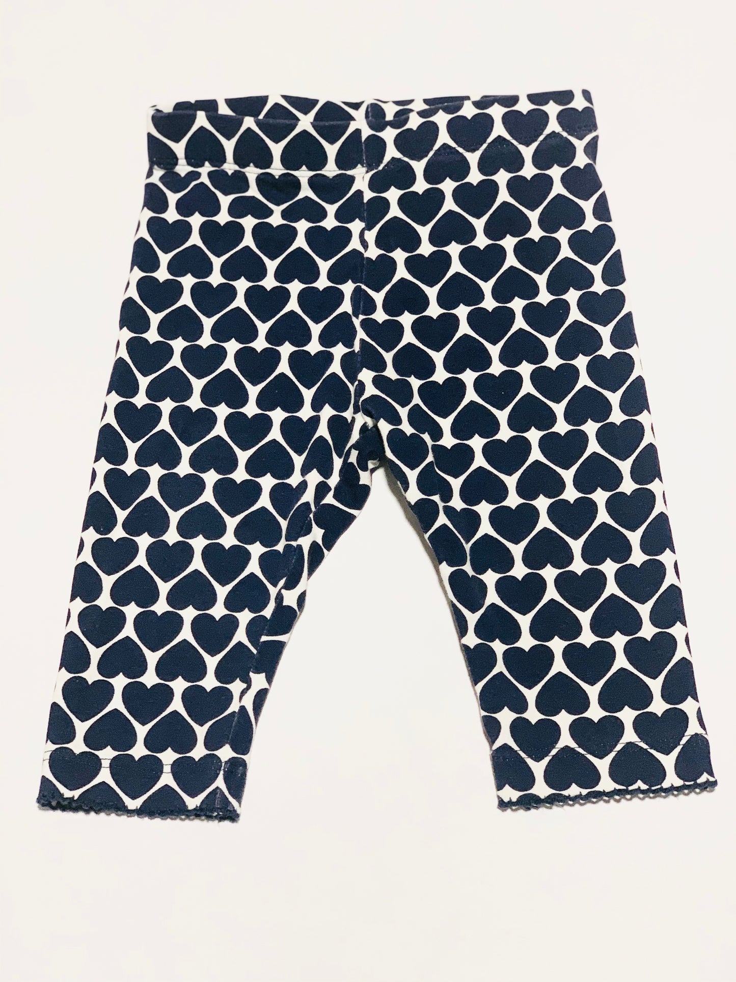Navy heart leggings - Size 00