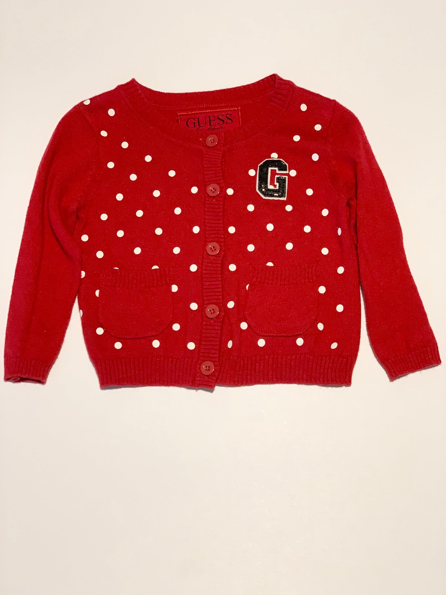 Red spot cardigan - Size 1