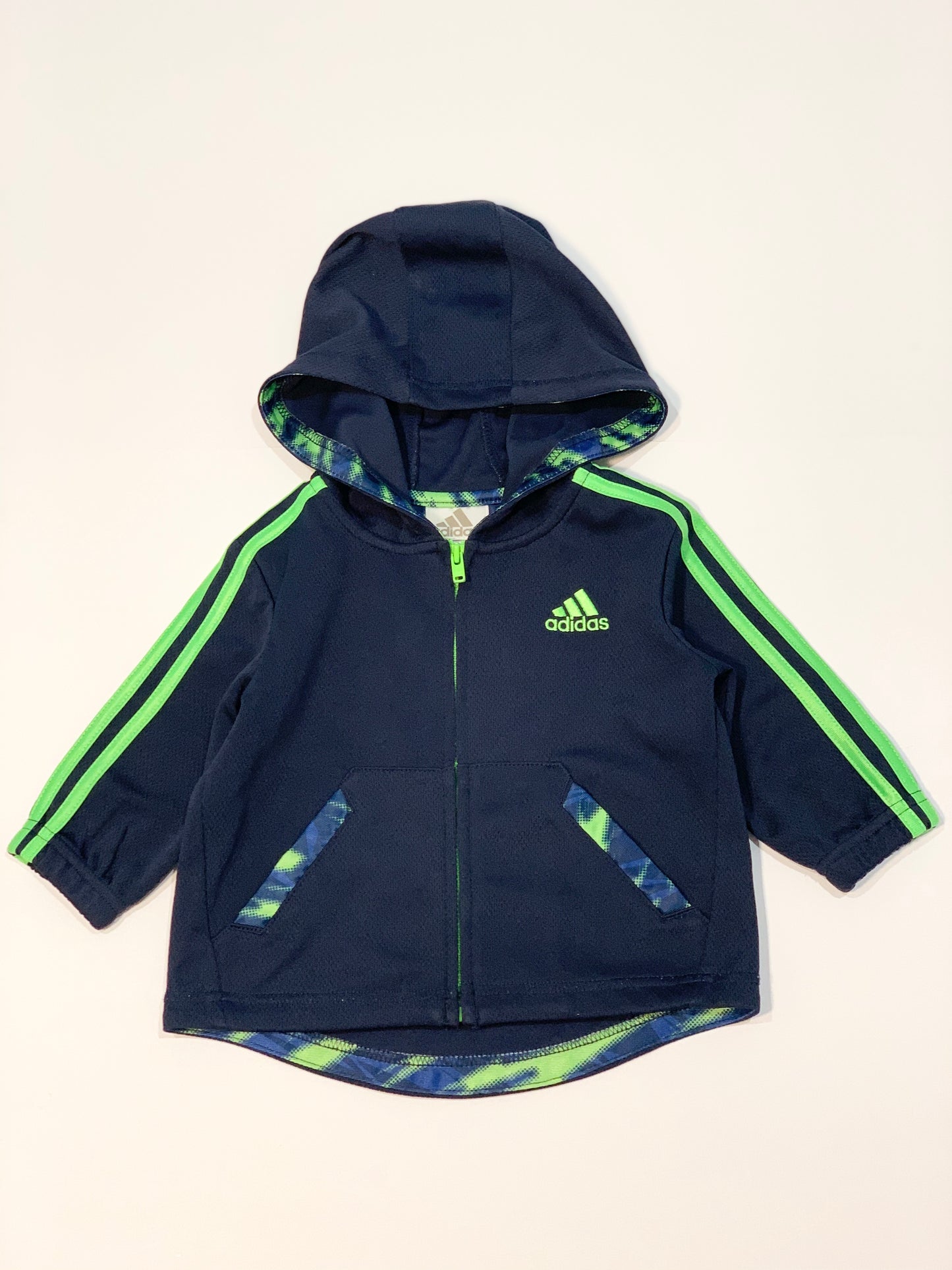Navy zip jacket - Size 6 months