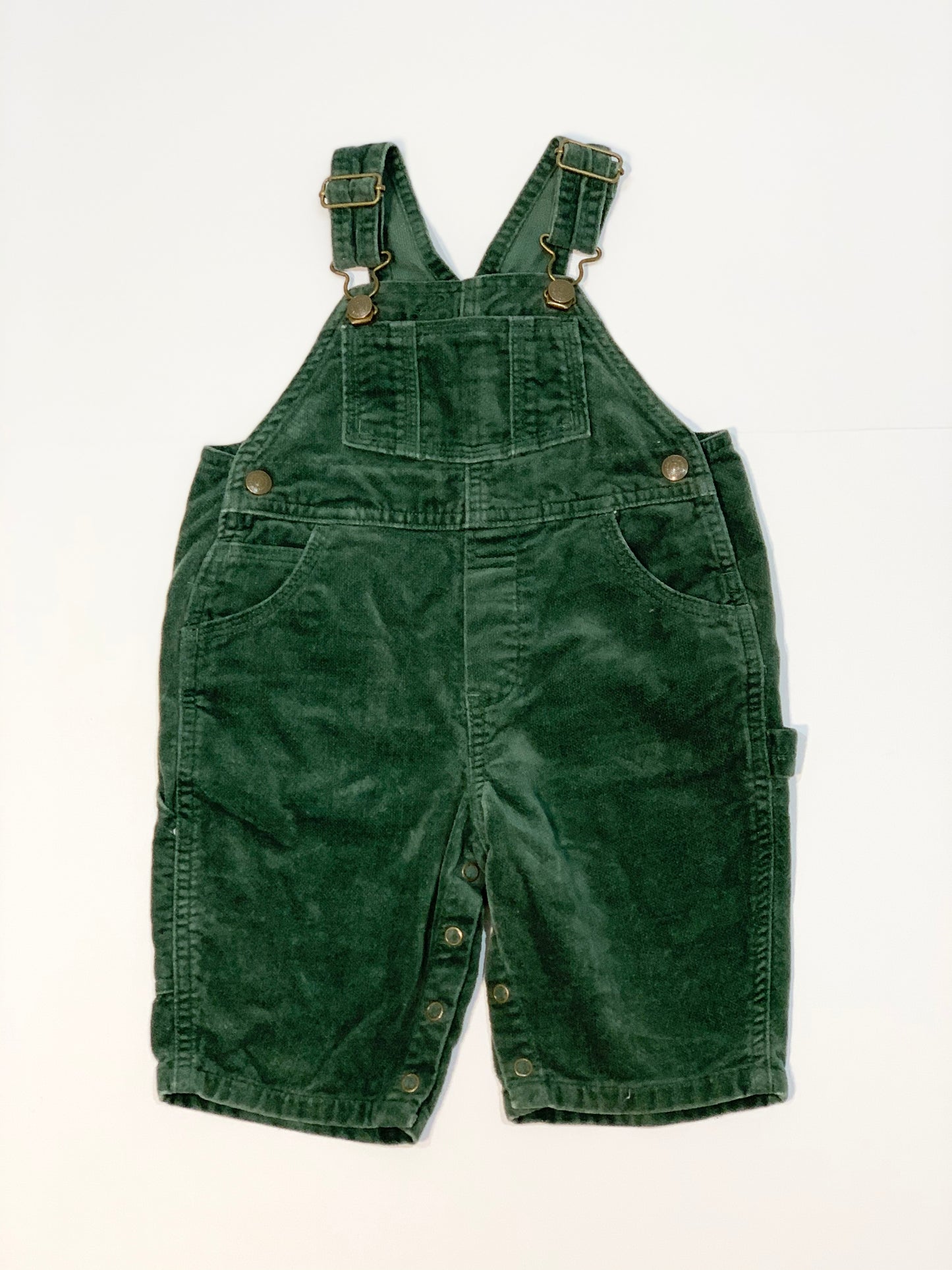 Green corduroy overalls - Size 00