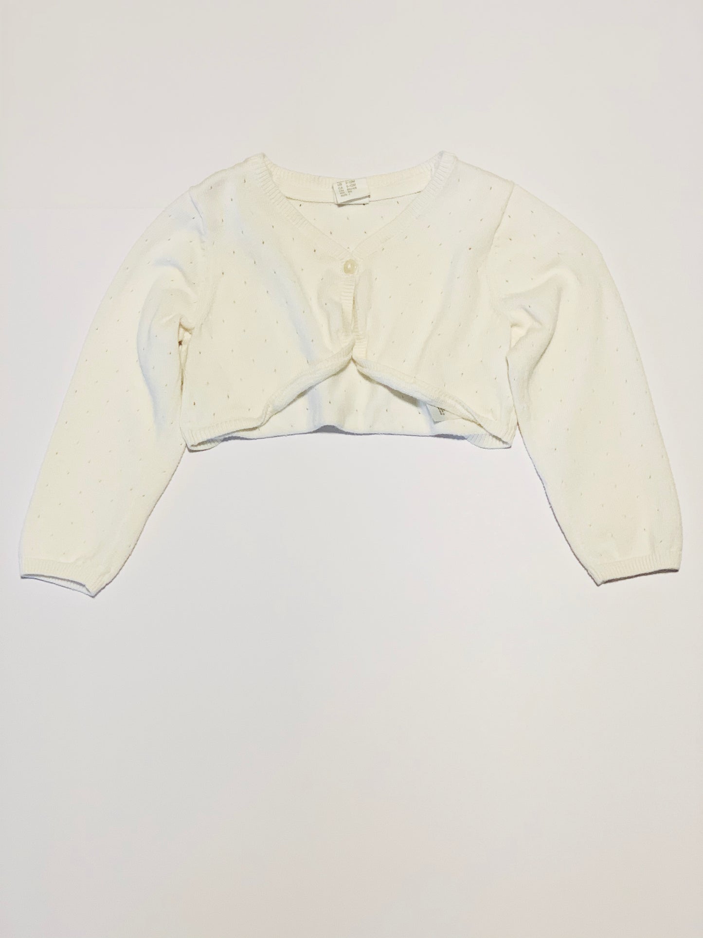 White cropped cardigan - Size 1