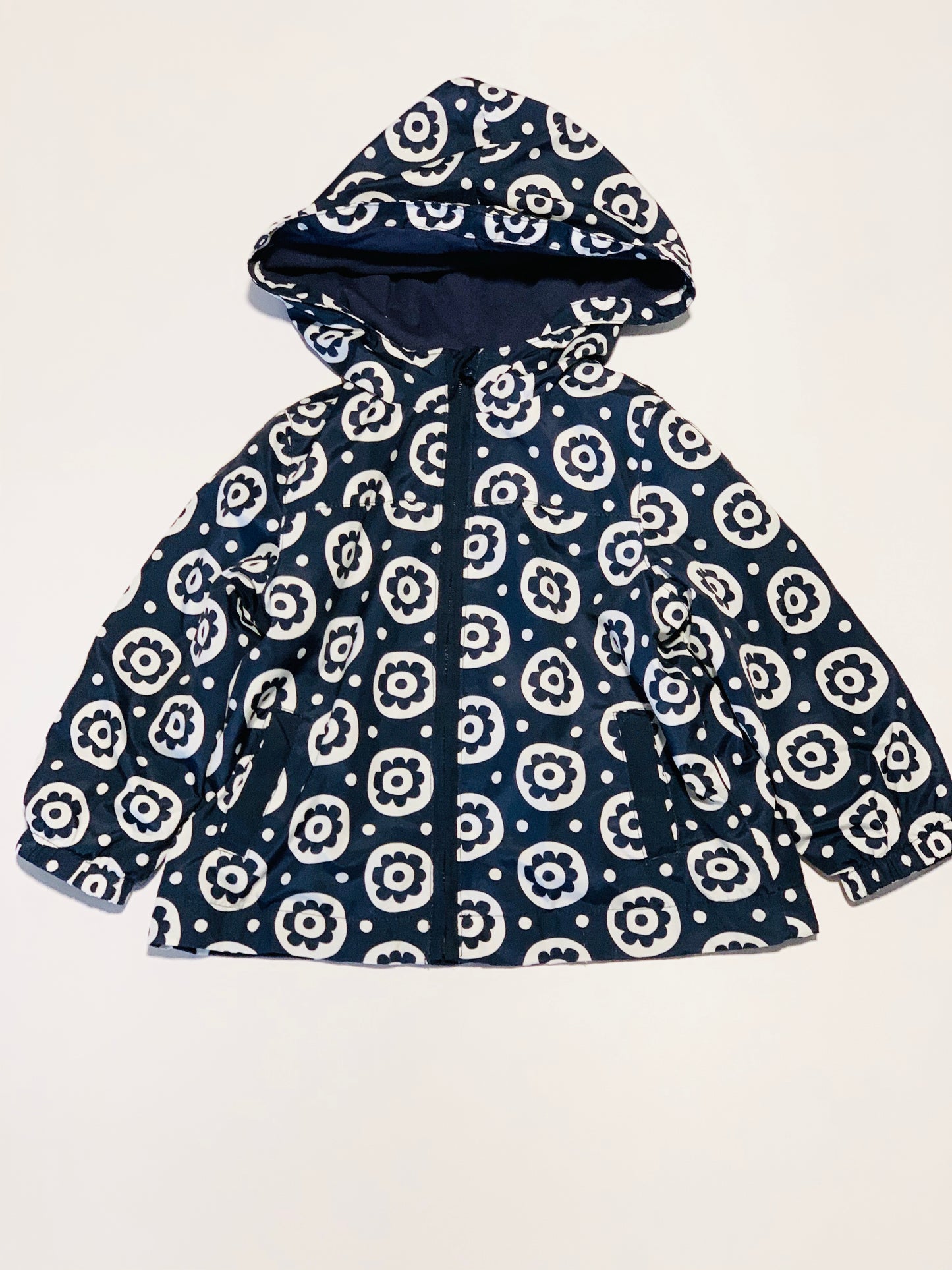 Navy flower spray jacket - Size 1