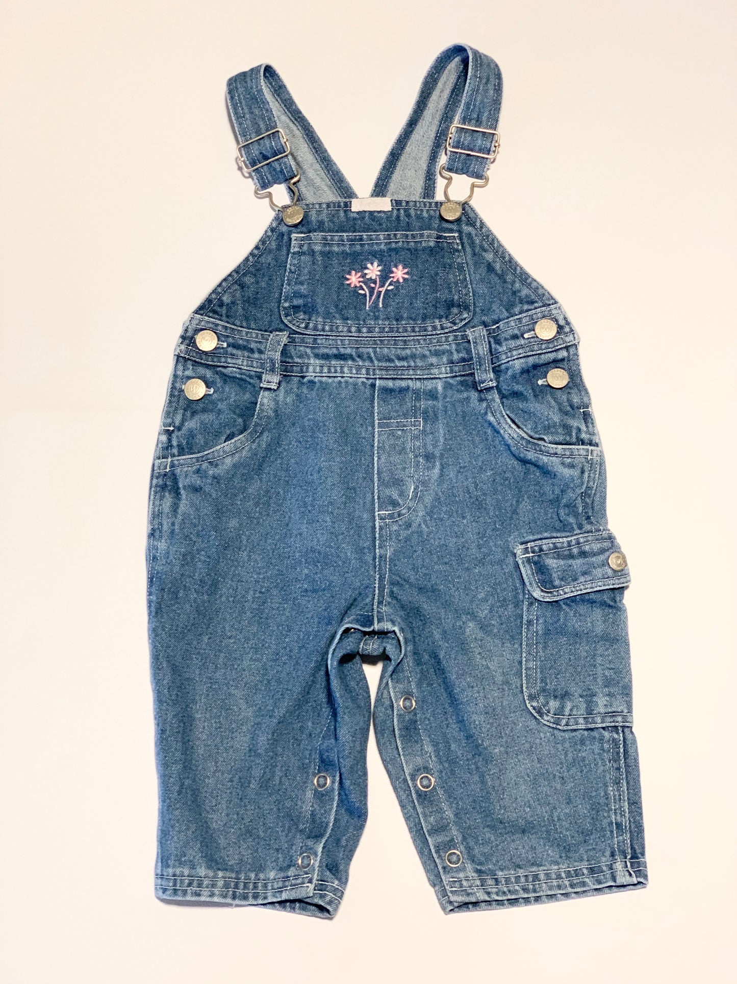 Vintage denim overalls - Size 12 months