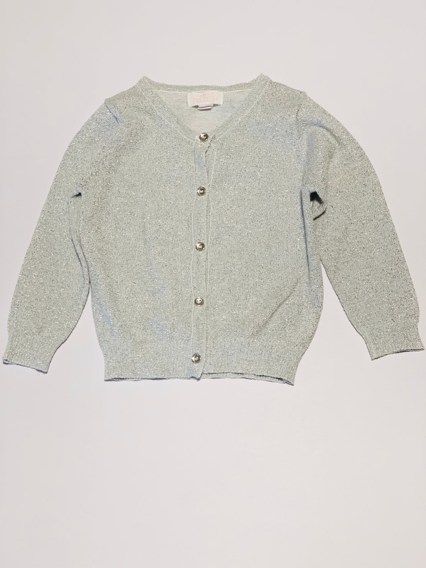 Silver sparkle cardigan - Size 1