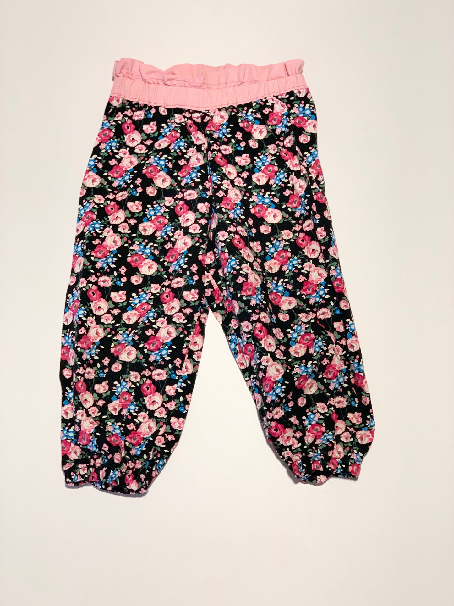 Handmade floral pants - Size 2