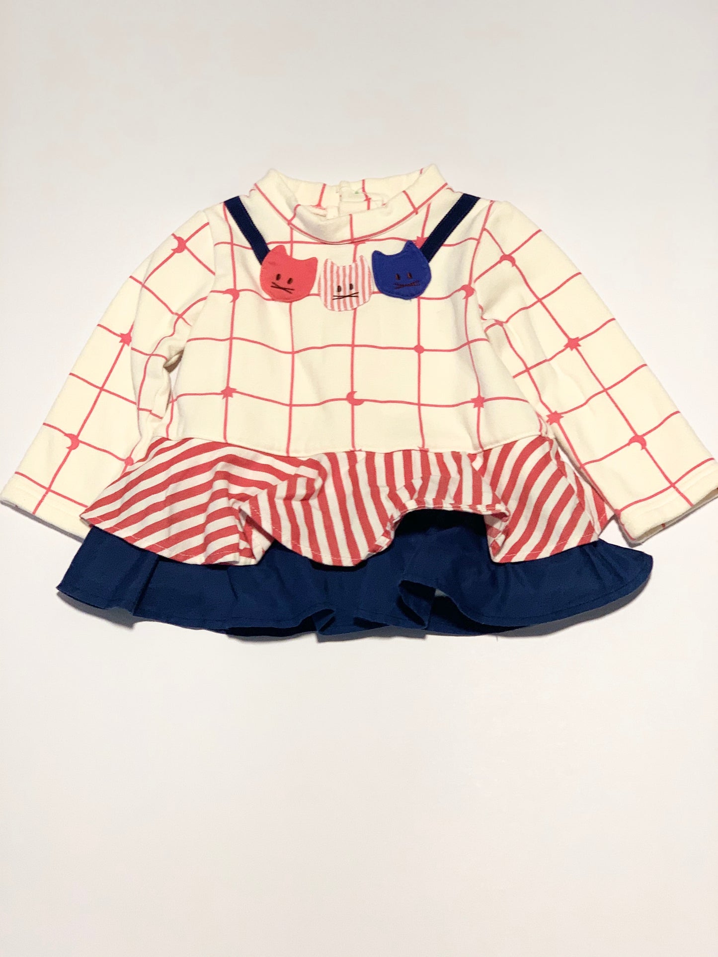 Peplum cat sweater - Size 18-24 months